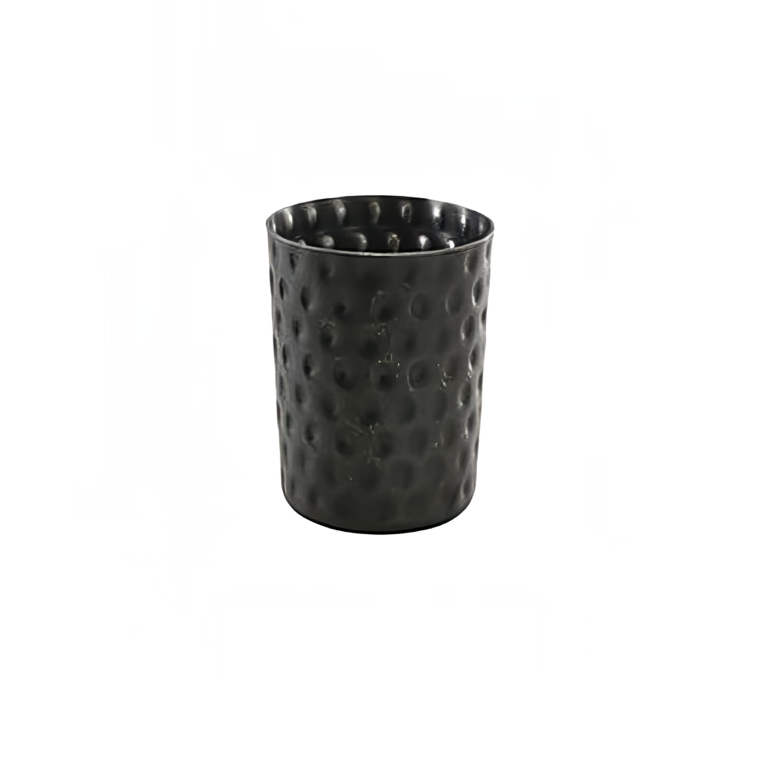 Steelite GWSVH8BKV 12 3/4 oz Round Serving Cup - Stainless Steel, Hammered Black