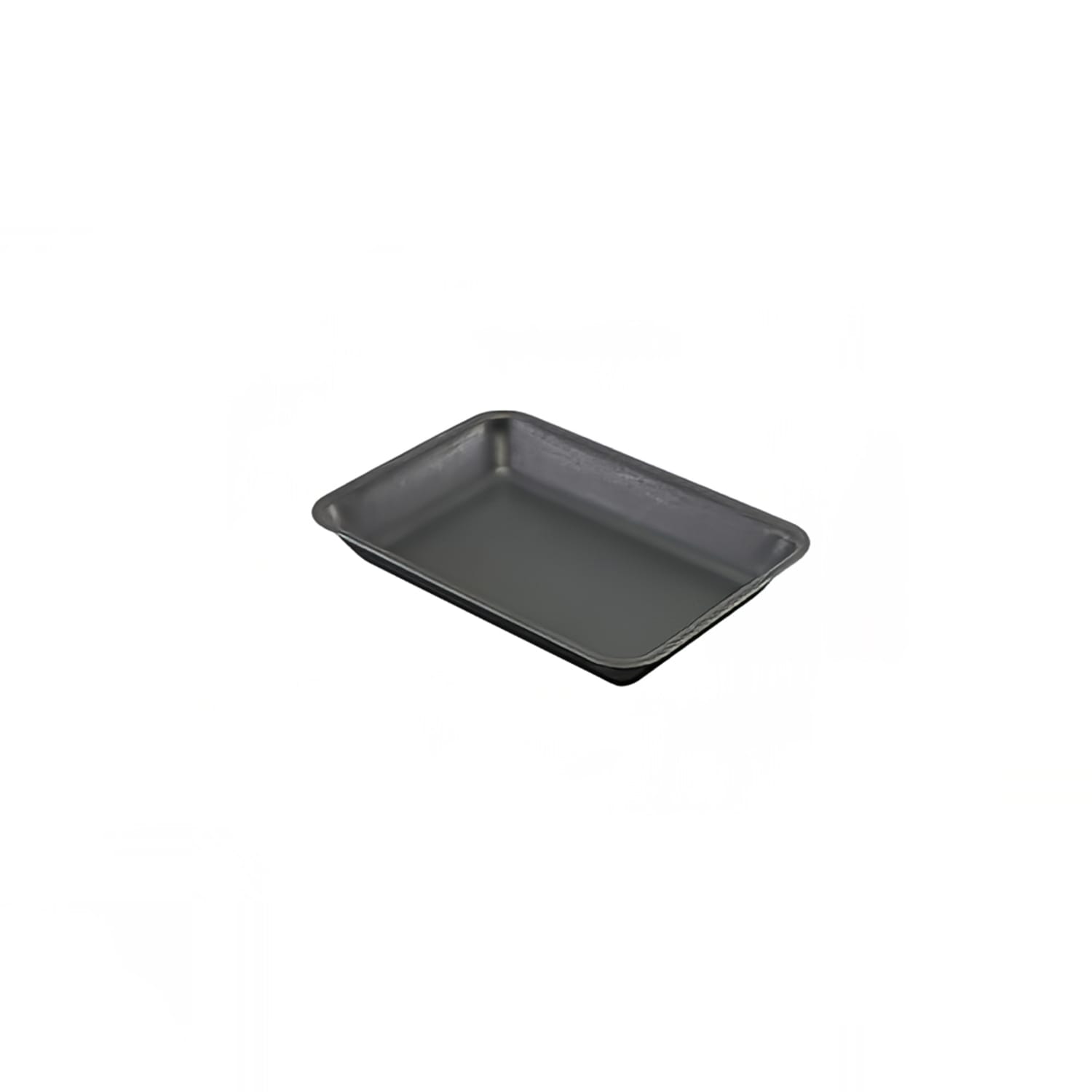 Steelite GWSST2014BKV Rectangular Serving Tray - 8 x 5 3/4 x 3/4 - Stainless Steel, Vintage Black, 2 Dozen