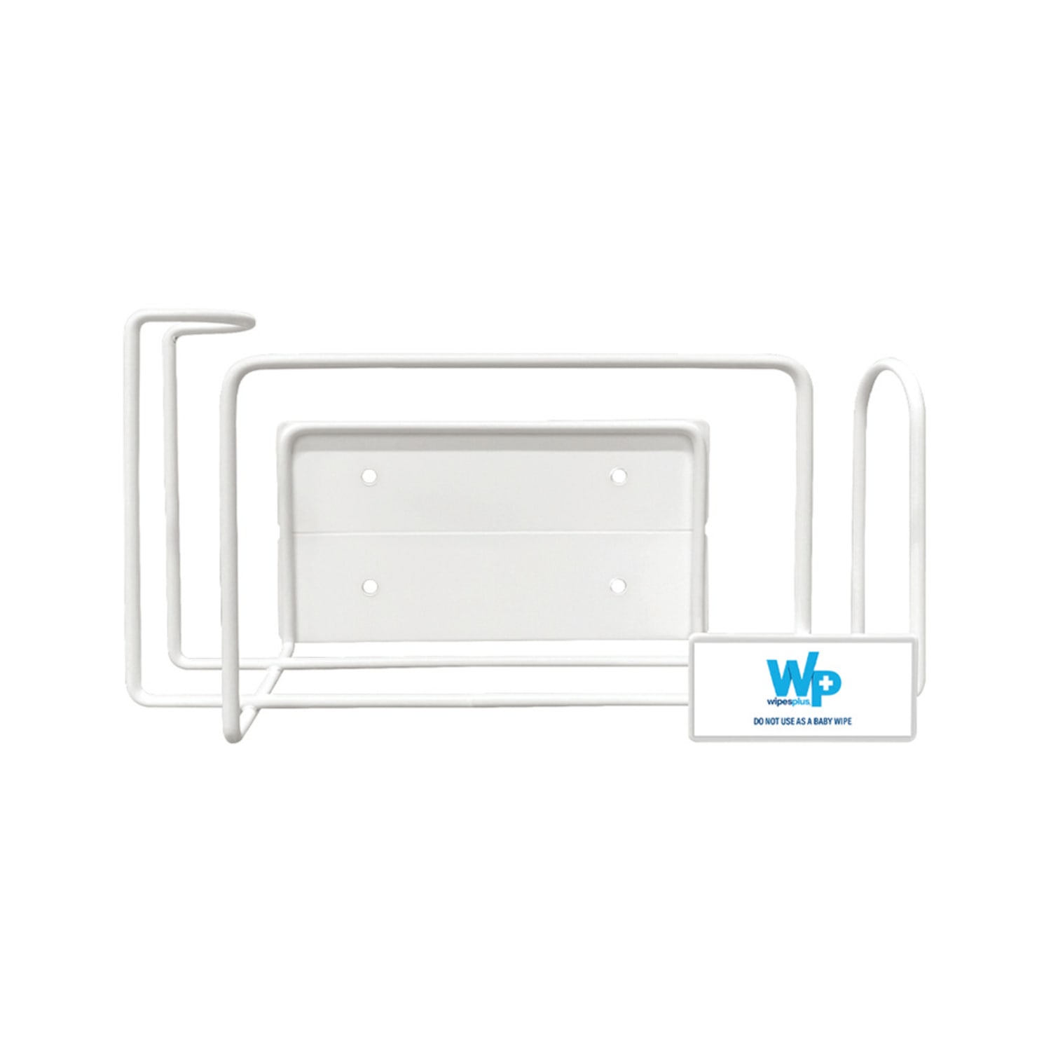 WipesPlus 38016 5 1/4 Wall Bracket - White, 7 5/8"" x 4 3/16"" x 3 3/8""