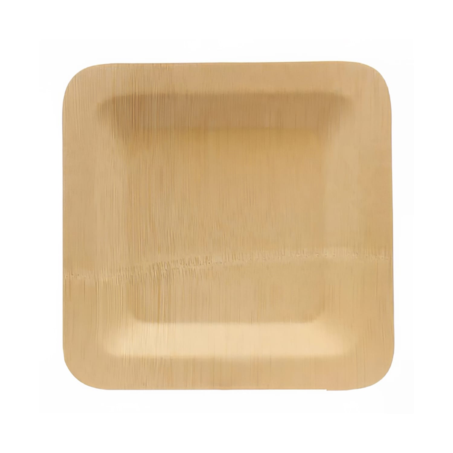 Tablecraft 123456 5 Square Disposable Plate, Bamboo, Natural Finish, 5"" x 5"", Beige, Pack of 25