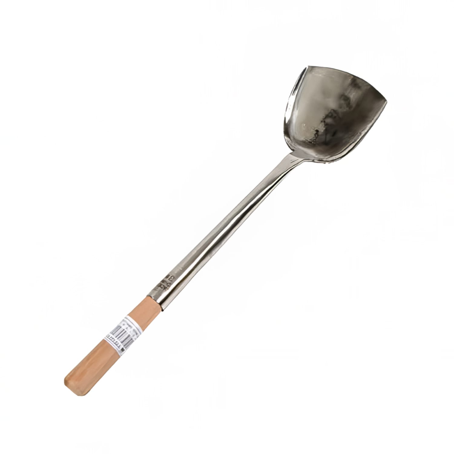 Town 33943 Stainless Steel Wok Shovel 4 X 3 3/4 in, Wood Handle, 16 in, 16""