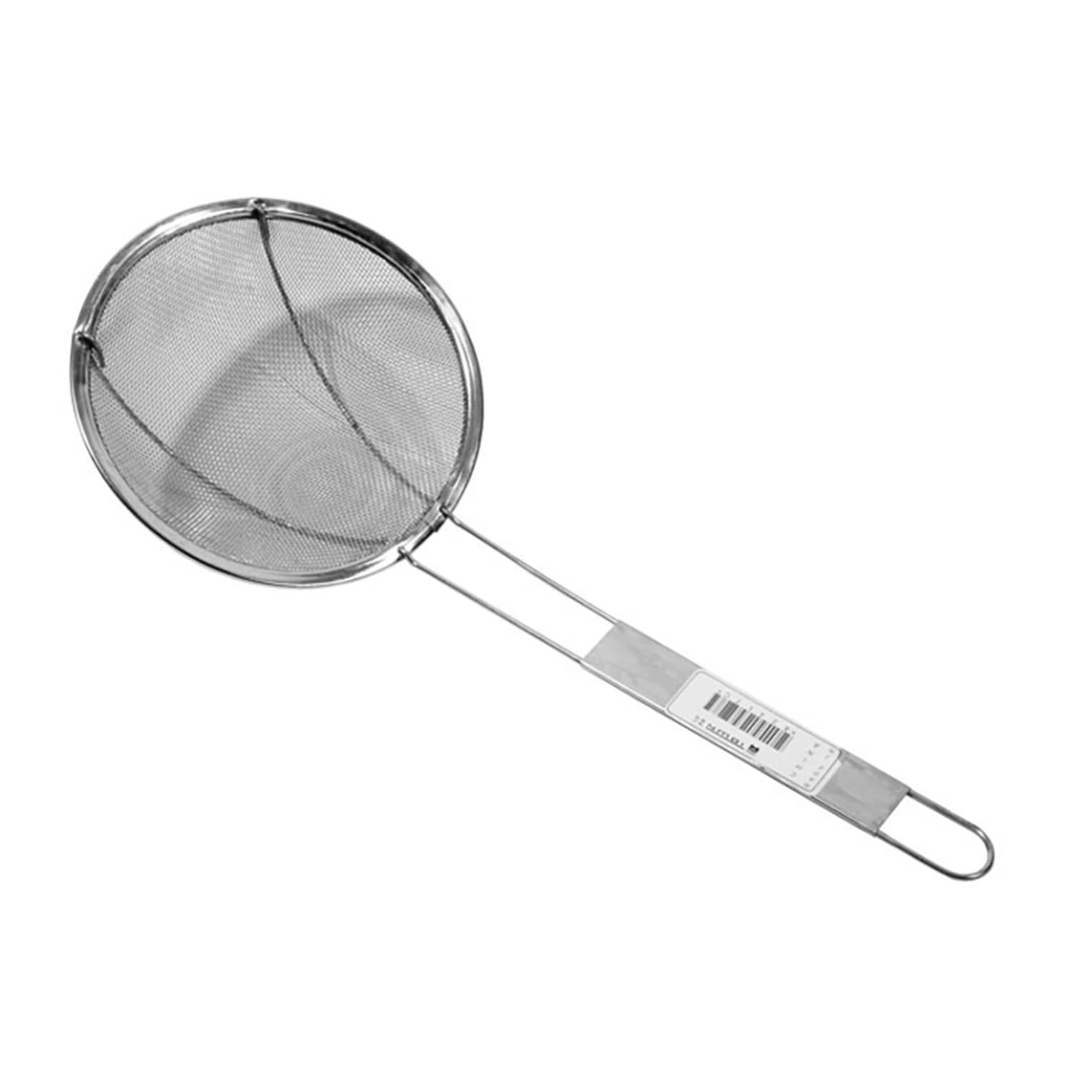 Town 42417C 7 Diameter Fine Mesh Skimmer, Round, Stainless, Silver
