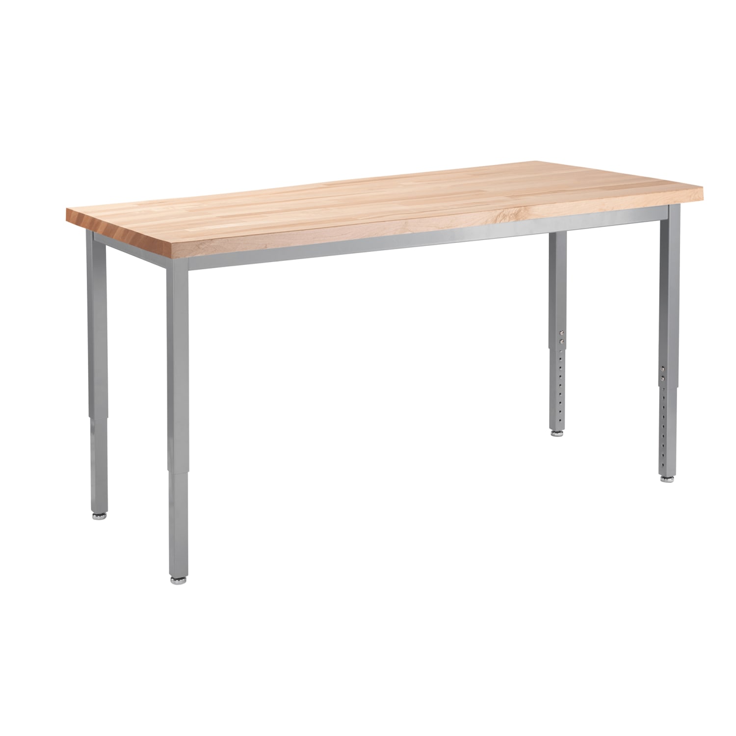 National Public Seating HDT8-3060B Rectangular Activity Table - 60L x 30W, Butcherblock Top, Beige