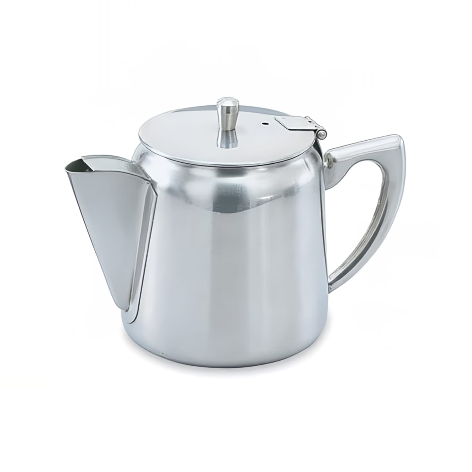 Vollrath 46370 12 oz Gooseneck Tea/Coffee Server with Strainer - Hollow Handle, Stainless, Silver