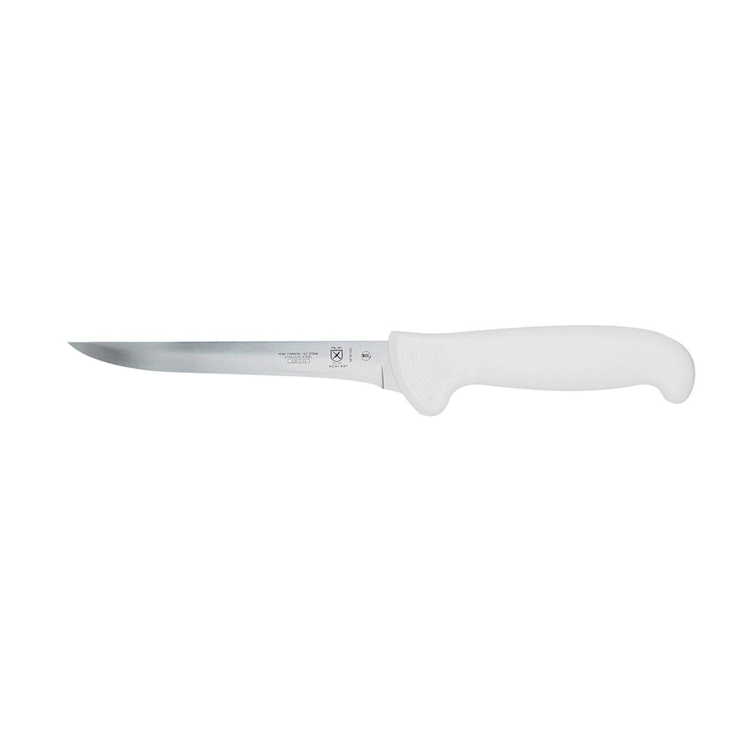 Mercer Culinary M18100 6 Boning Knife w/ White Polypropylene Handle, High Carbon Japanese Steel