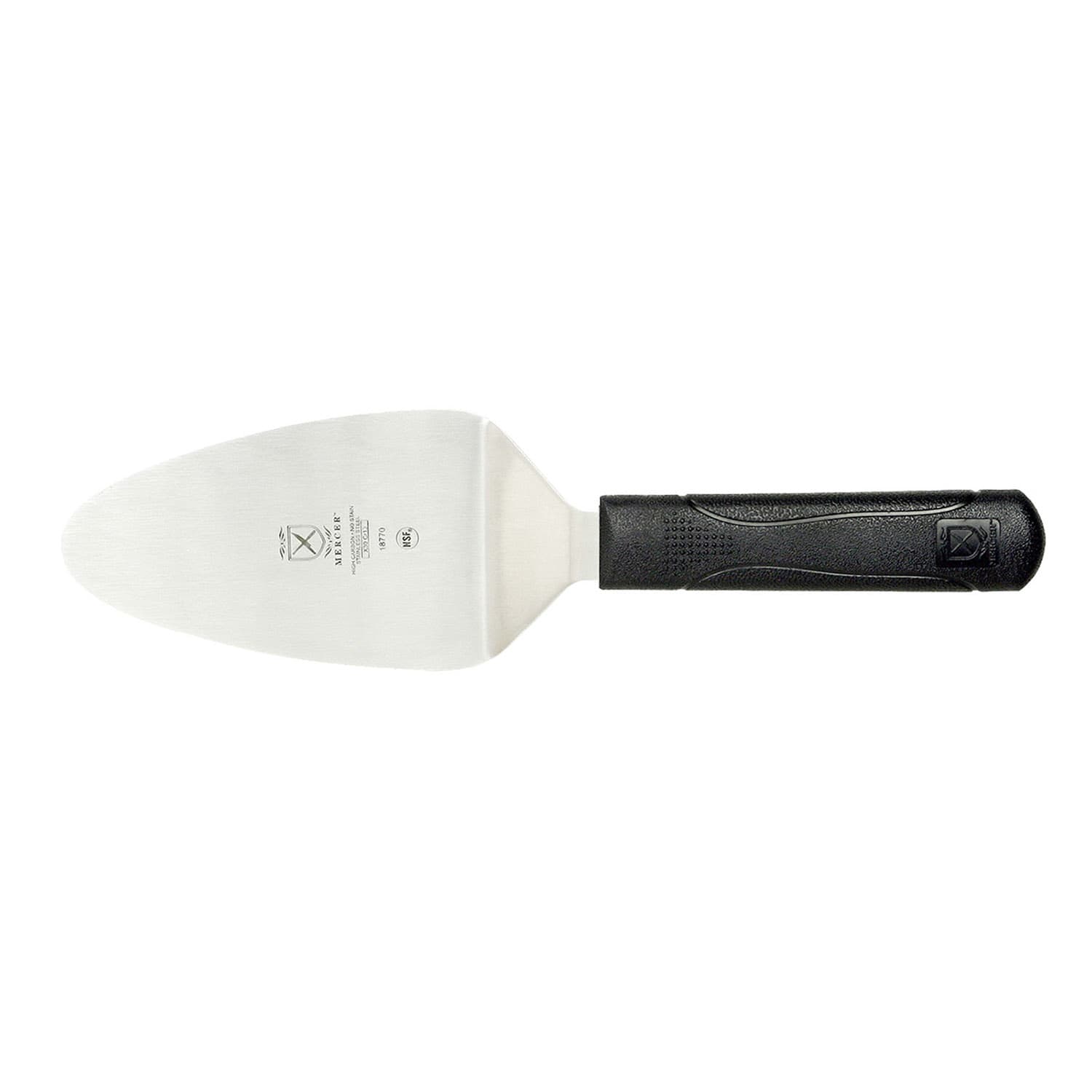 Mercer Culinary M18770 11 Pie Knife w/ Black Polypropylene Handle, High Carbon Japanese Steel
