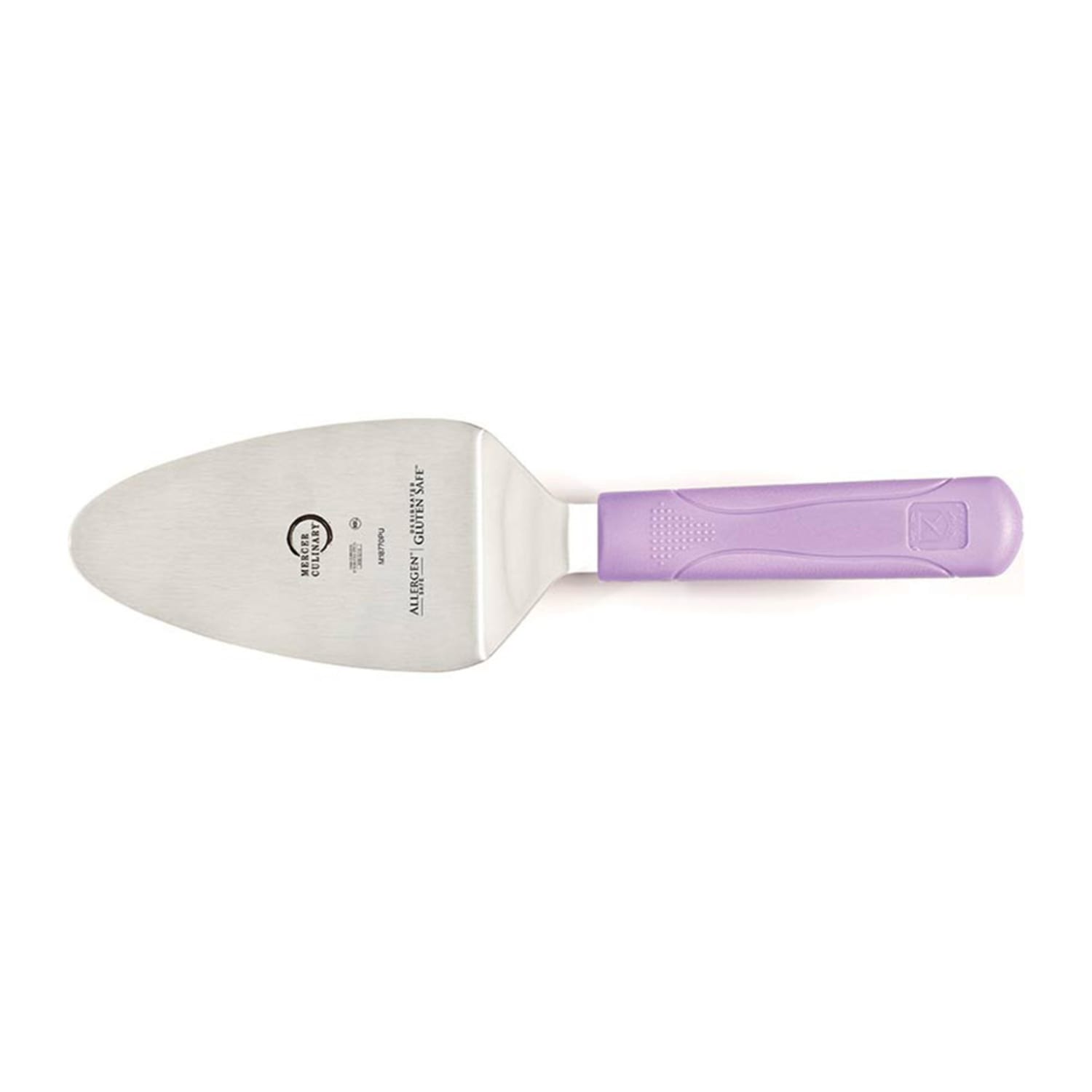 Mercer Culinary M18770PU 11 Pie Server w/ Purple Polypropylene Handle, High Carbon Japanese Steel