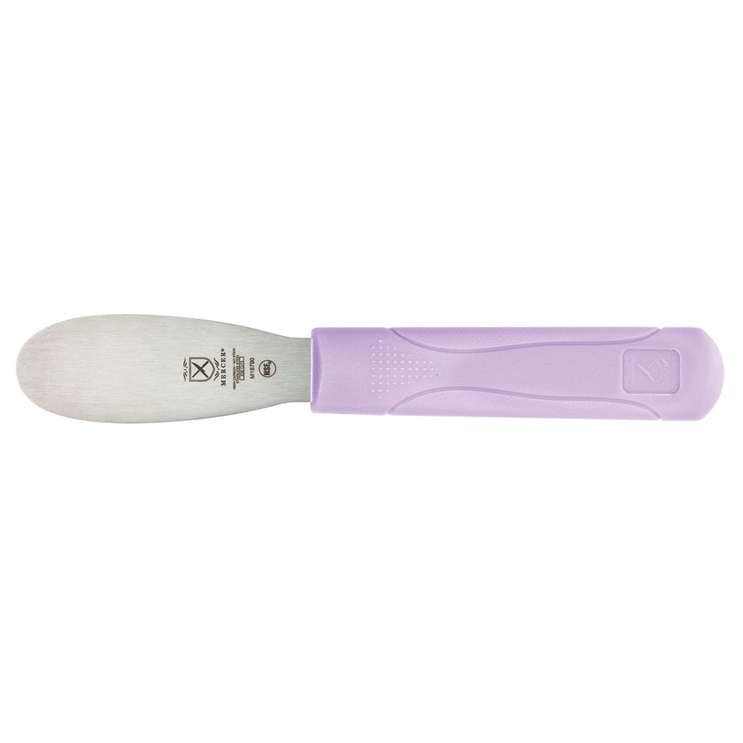 Mercer Culinary M18790PU 3 1/2 Sandwich Spreader w/ Purple Polypropylene Handle, High Carbon Japanese Steel
