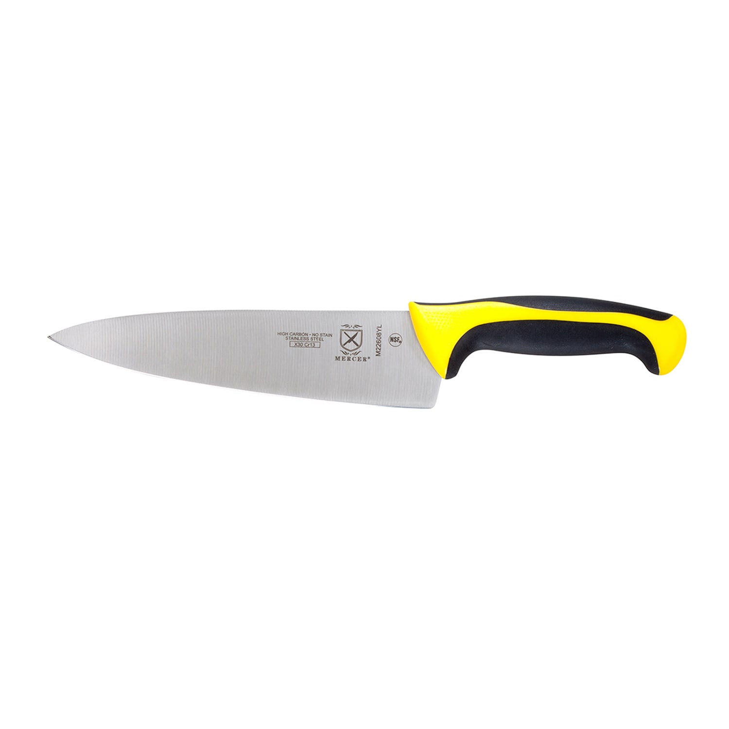 Mercer Culinary M22608YL 8 Chef's Knife w/ Yellow Santoprene/Polypropylene Handle, High Carbon Japanese Steel