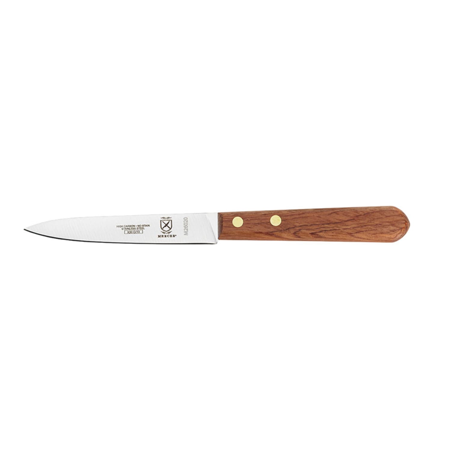 Mercer Culinary M26020 4 Paring Knife w/ Rosewood Handle, High Carbon Japanese Steel, Stainless Steel