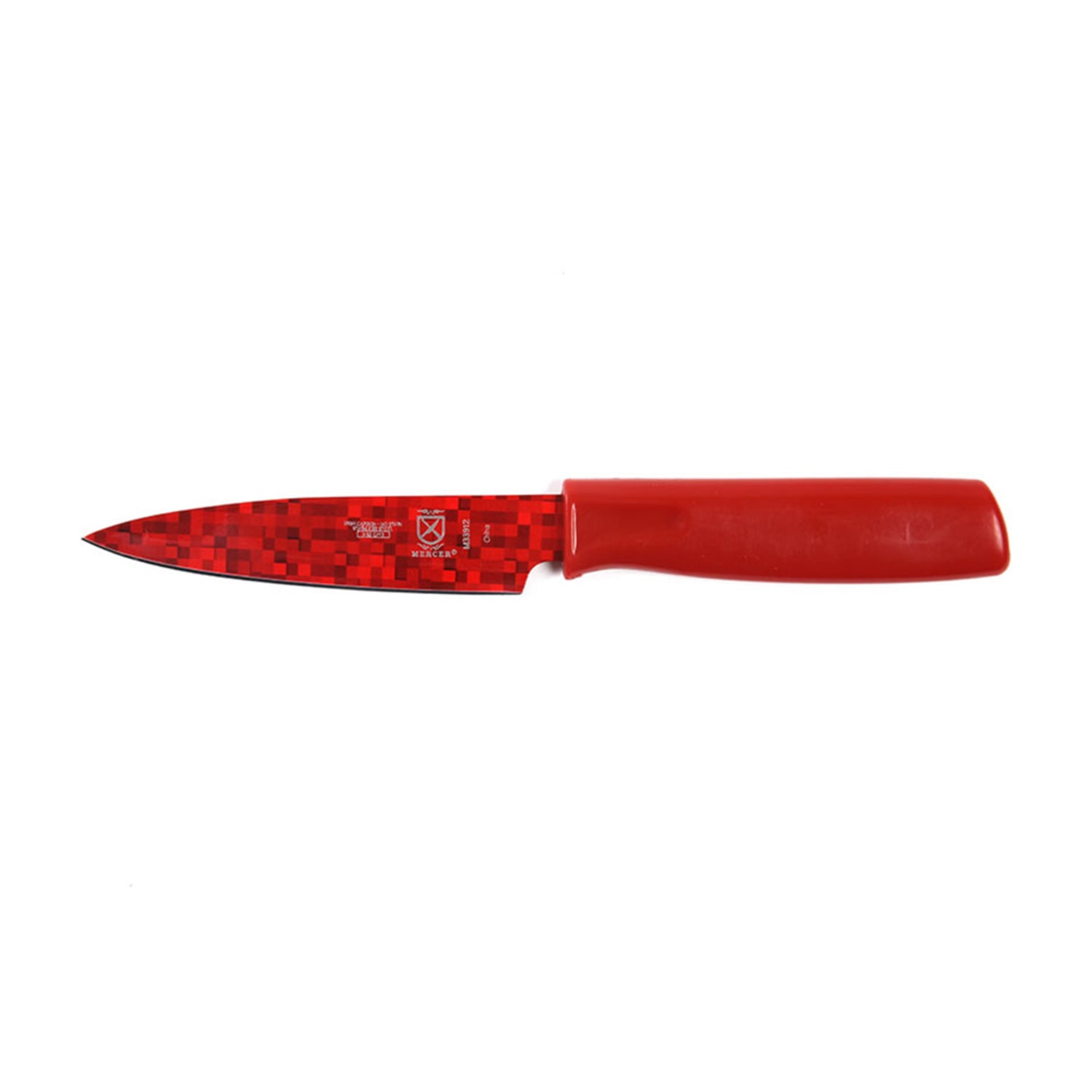 Mercer Culinary M33912B 4 Paring Knife w/ Red ABS Handle, High Carbon Japanese Steel