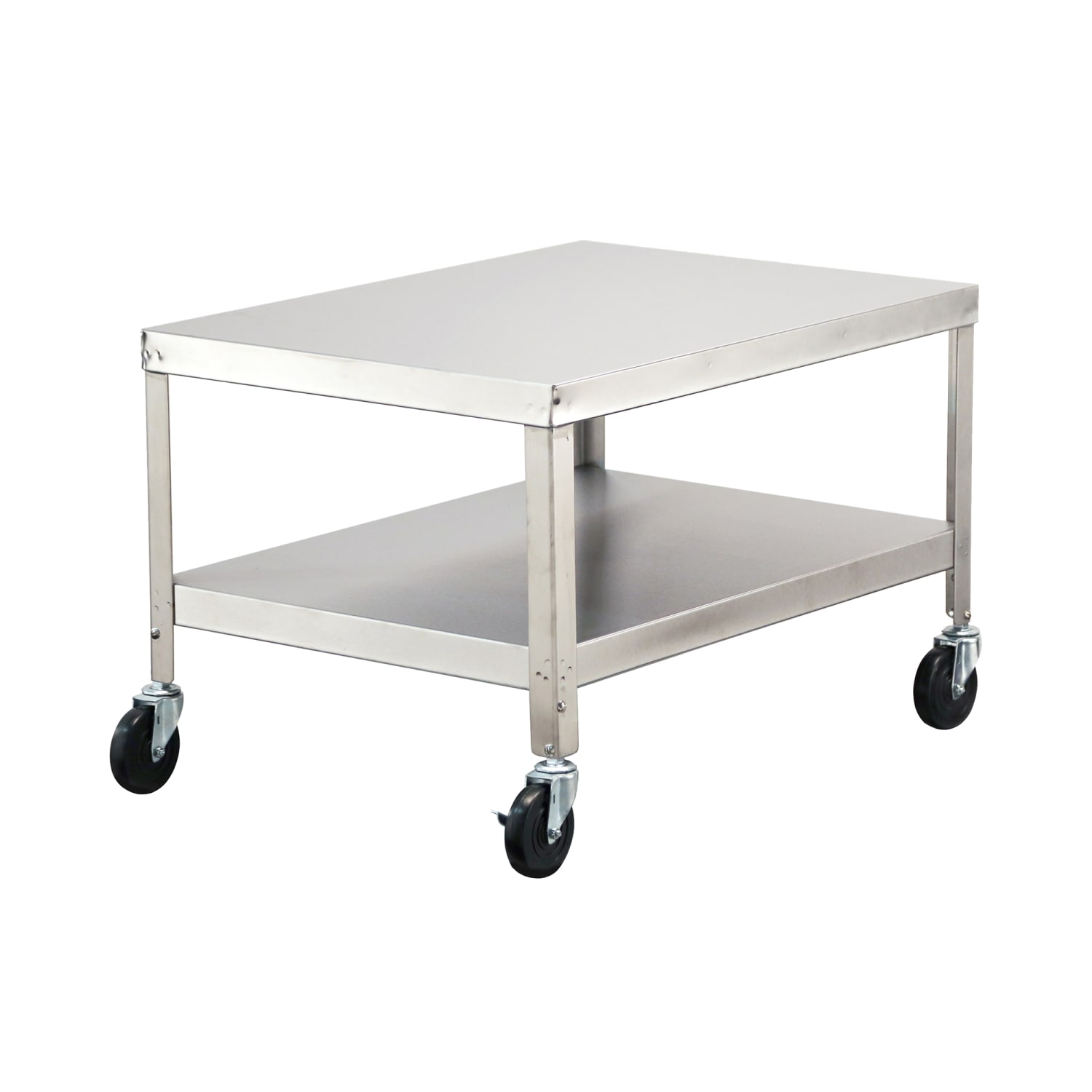 Lakeside 717 25 1/4 Mixer Table w/ All Stainless Steel Undershelf Base, Mobile, 33 1/4D