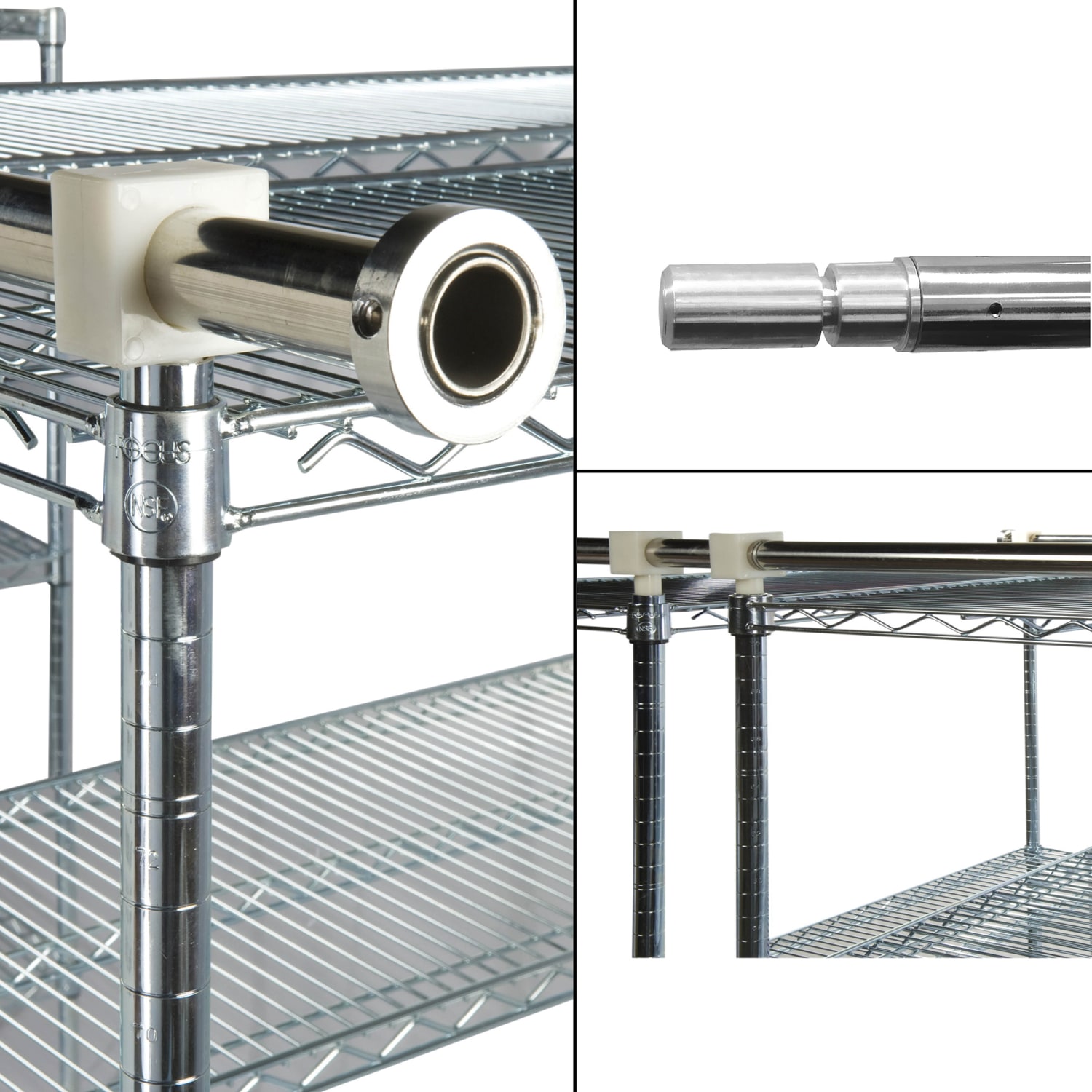 Focus FTSTK6 6 ft High Density Track Set, 1 Pair Of Track/Track Joiners