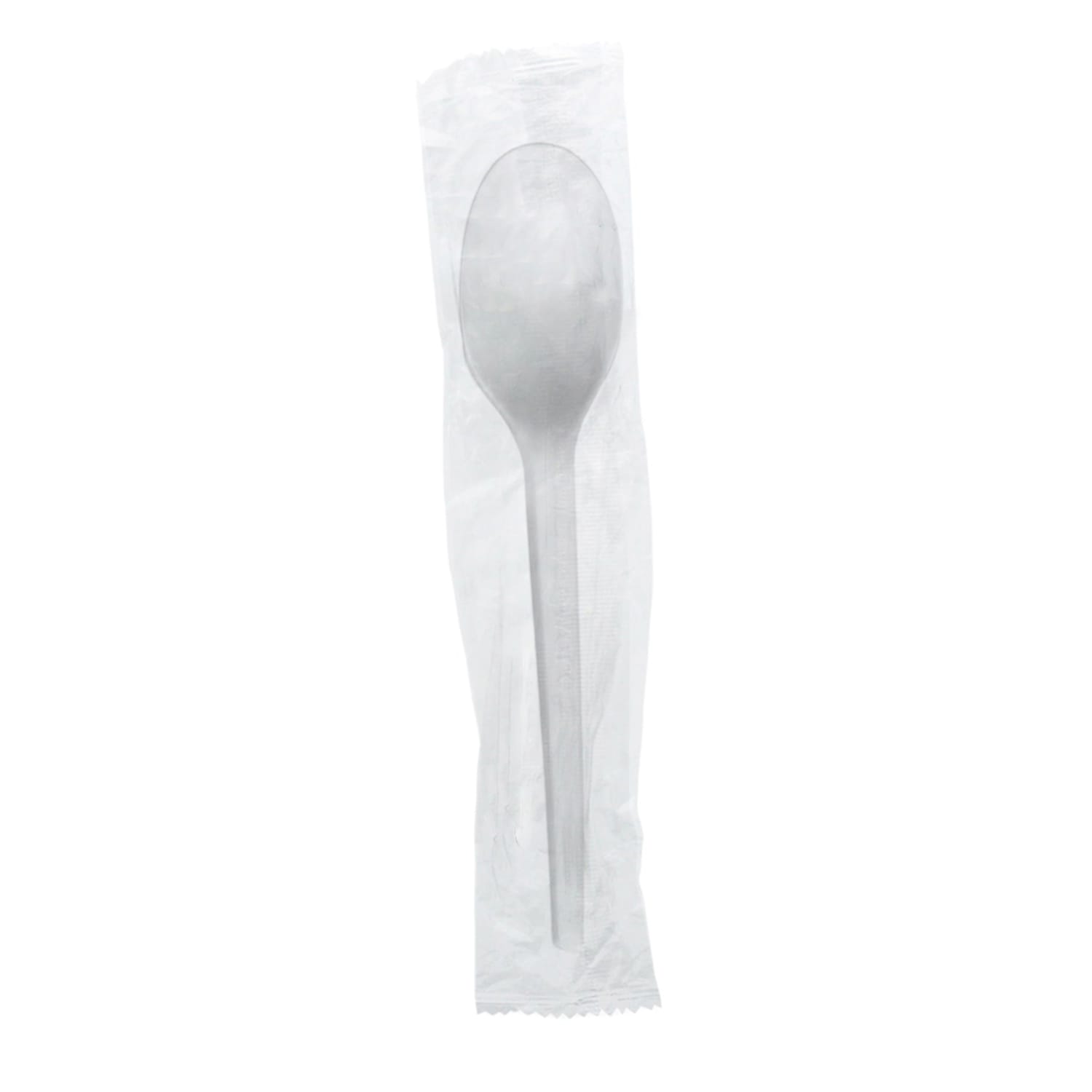Vegware VW-SP6.5W 6 1/2 Disposable Spoon - PLA, White, Case of 1000
