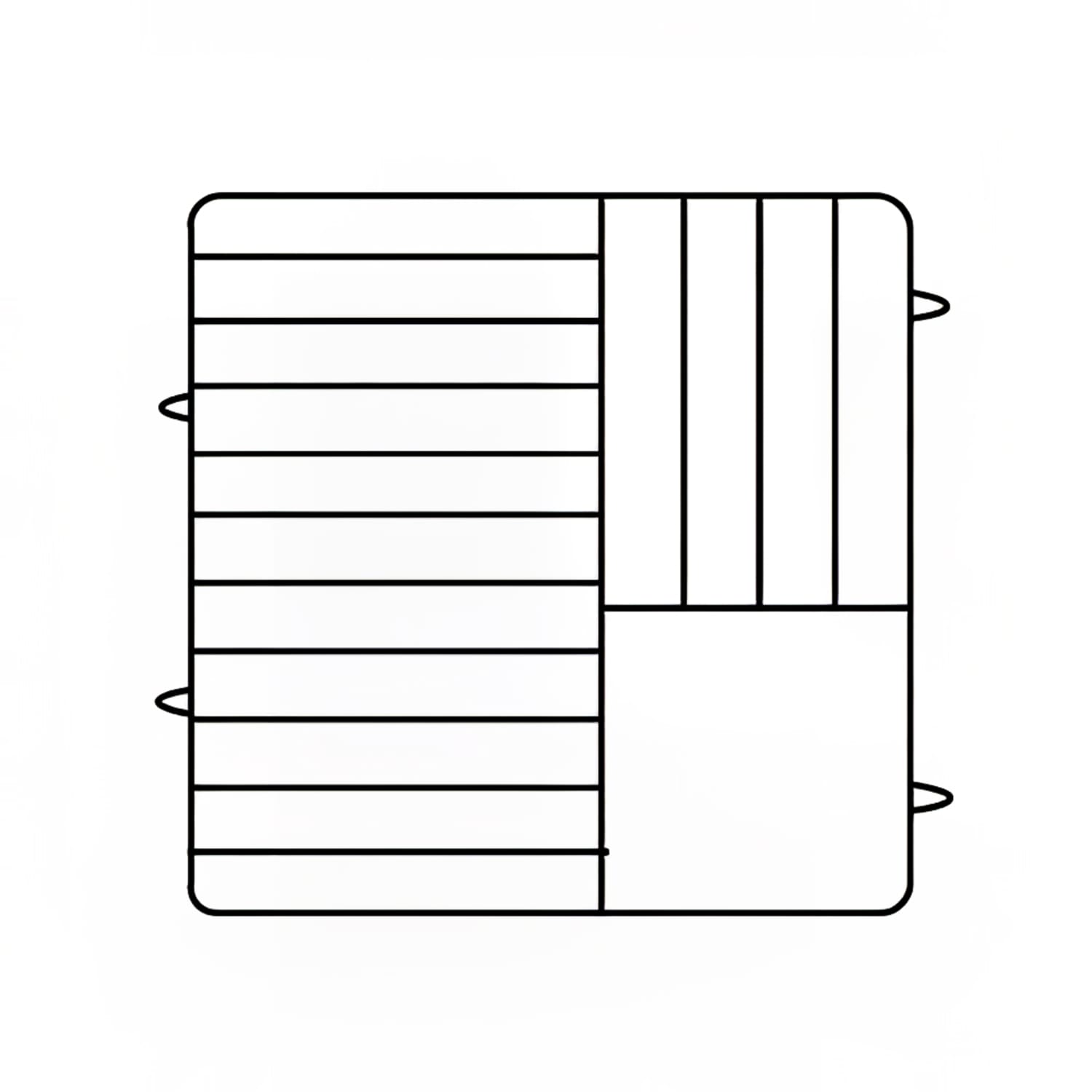 Vollrath PM1510-5 Dishwasher Rack - 15 Plate Capacity, 5 Extenders, Beige, Pack of 2