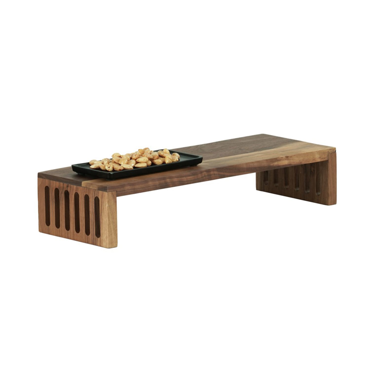 Cal-Mil 23136-1975-78 Rectangular Display Riser - 19 x 7 x 5, Walnut, Brown