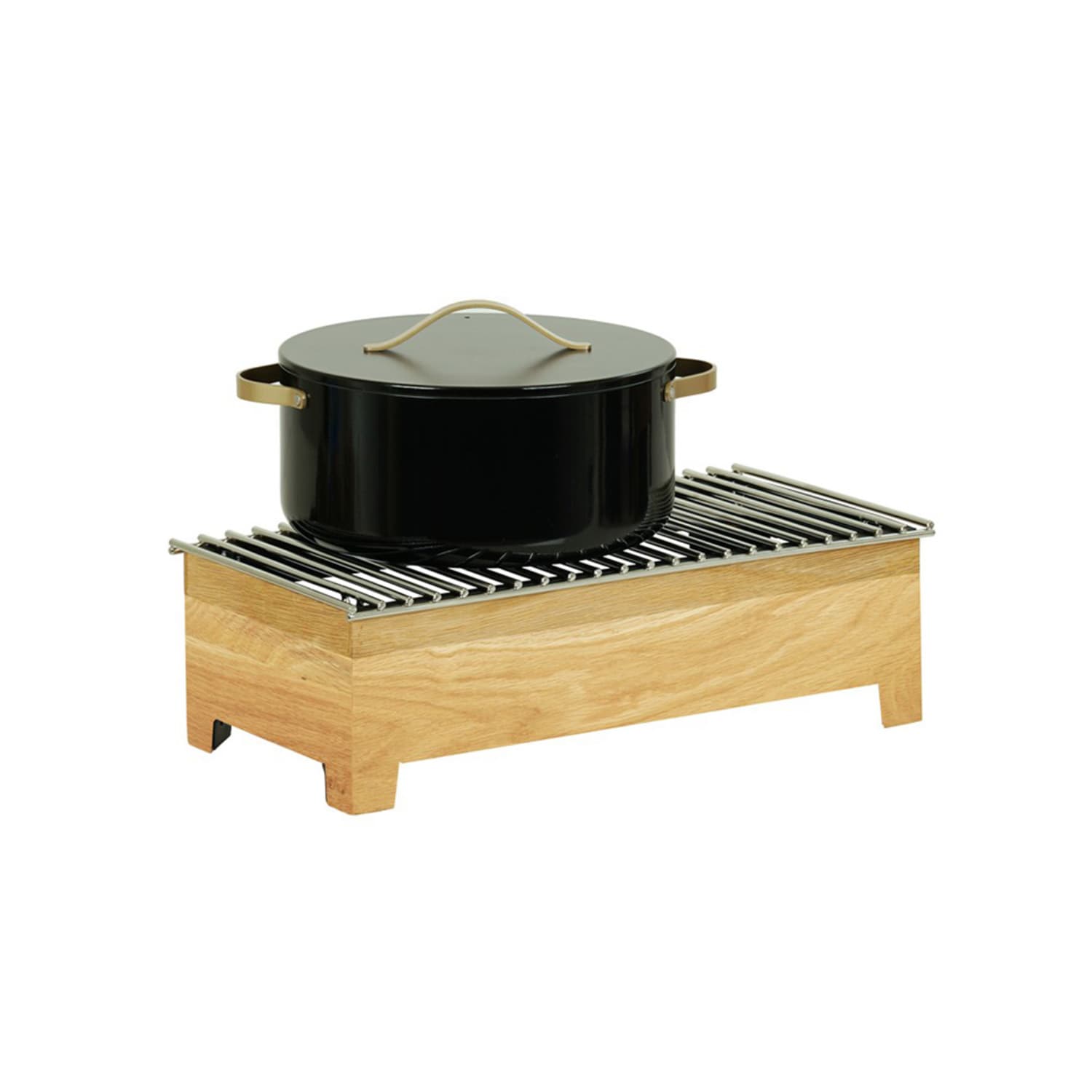 Cal-Mil 23146-21 Rectangular Chafer Alternative - 20W x 10D x 5 1/2H, Oak, Brown