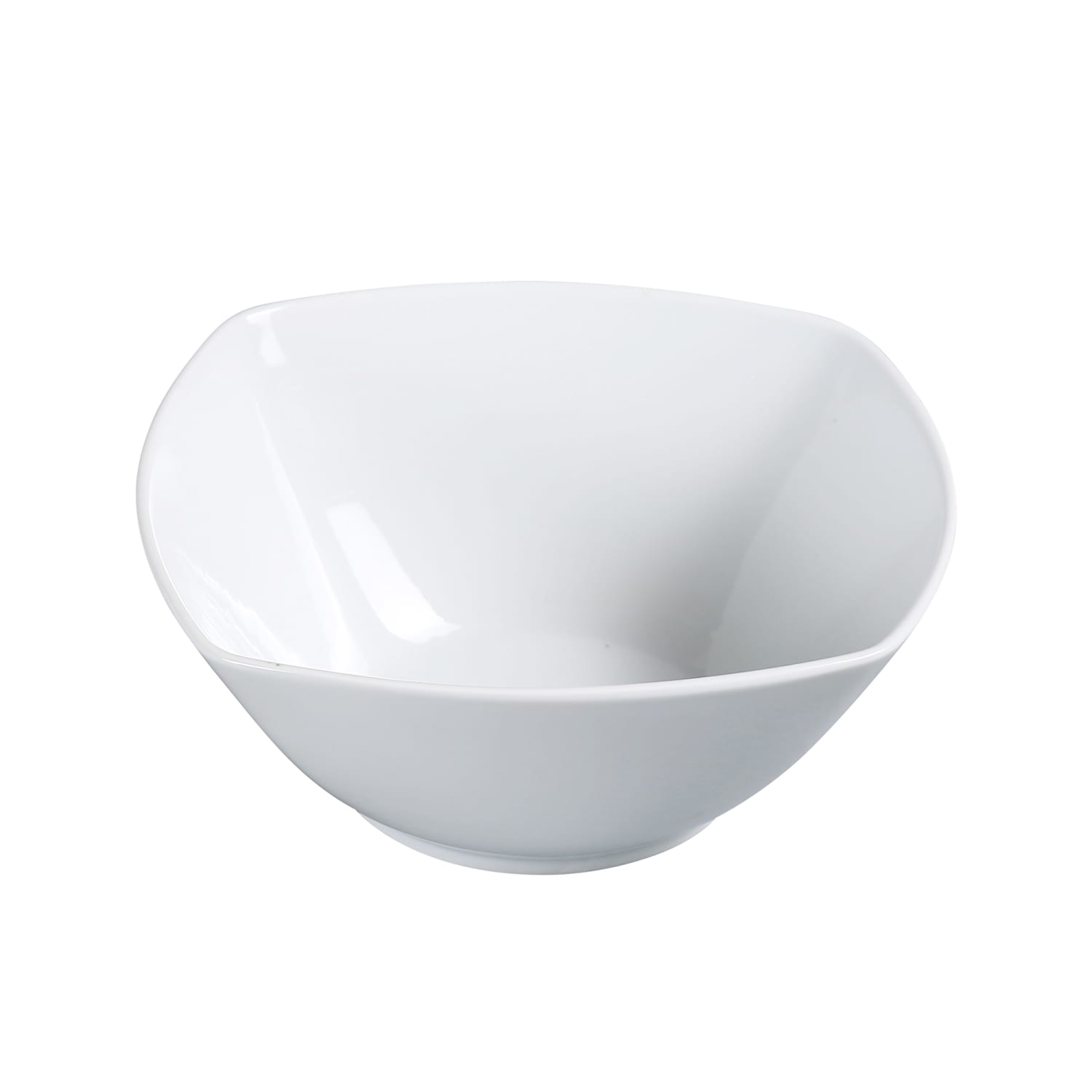 Yanco ML-405 12 oz Square Salad Bowl - Porcelain Super White, 3 Dozen