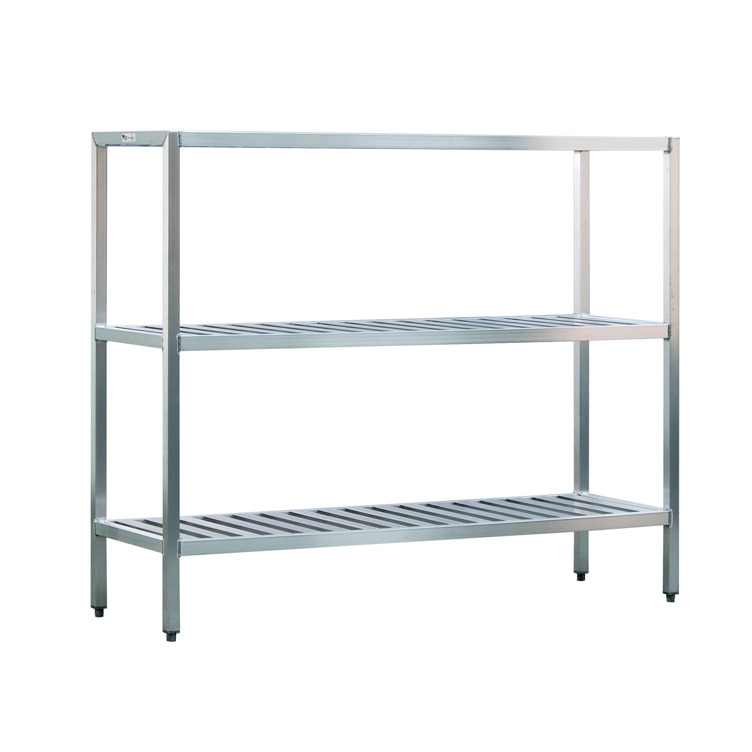 New Age 1041TB 36 Heavy-duty Shelving Unit w/ 1000 lb Capacity, Aluminum, Welded Aluminum, 36"" x 20"" x 60"", Silver
