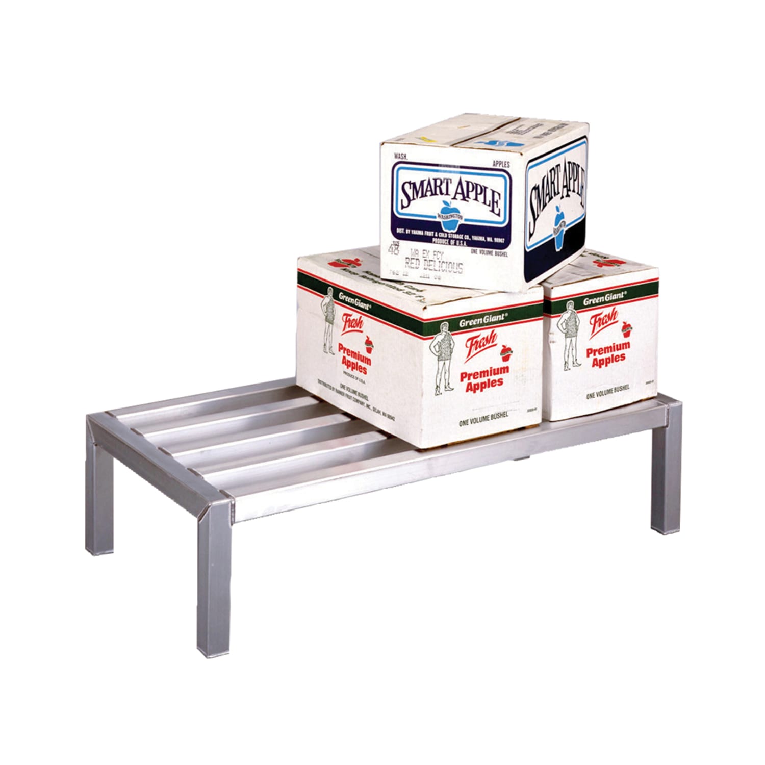New Age 4004 36 Stationary Dunnage Rack w/ 5000 lb Capacity, Aluminum, All-Welded Aluminum, 36"" x 20"", Silver