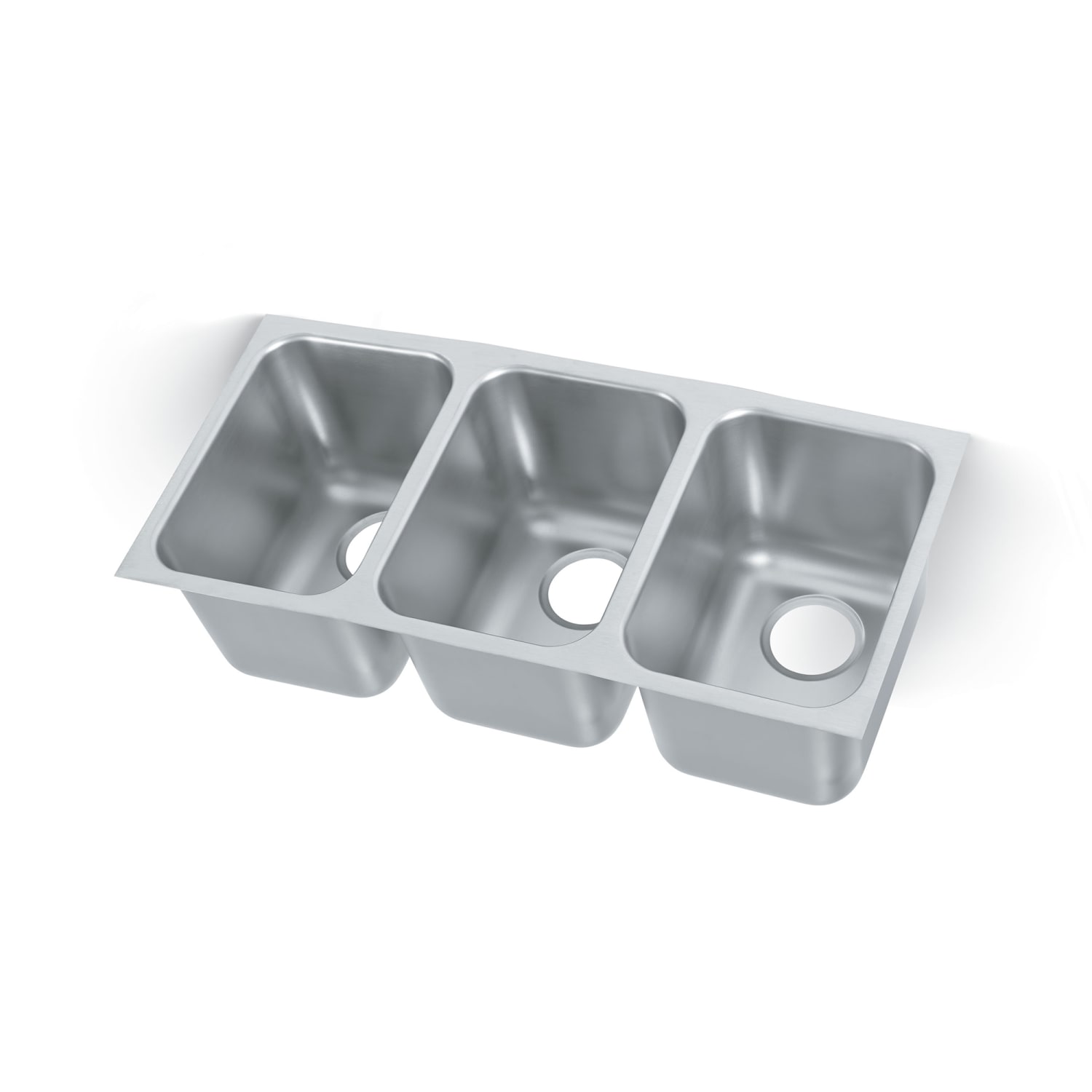 Vollrath 12103-1 3 Compartment Undermount Sink - 14 x 12, Stainless Steel