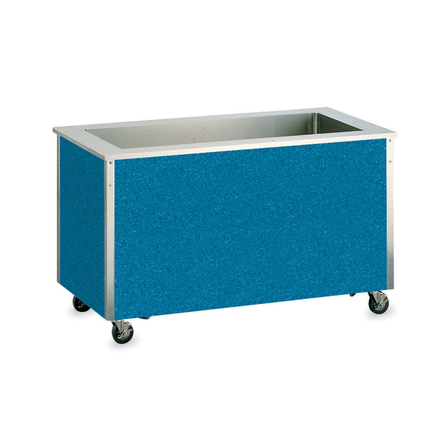 Vollrath 36175 63 1/8 Refrigerated Cold Food Bar - 5 Full Size Pan 8 Deep Wells, Floor Model, Stainless Steel