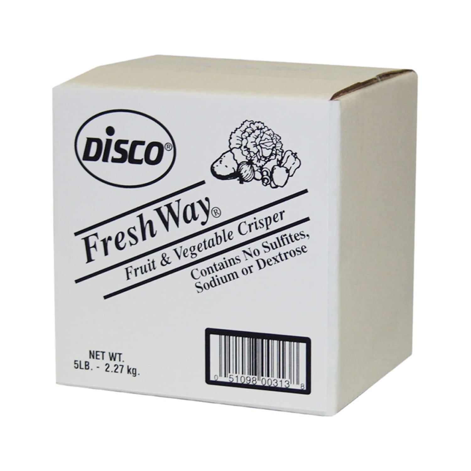 Cellucap Manufacturing FW65 5 lb Fresh Way Fruit & Vegetable Crisper, Antioxidant