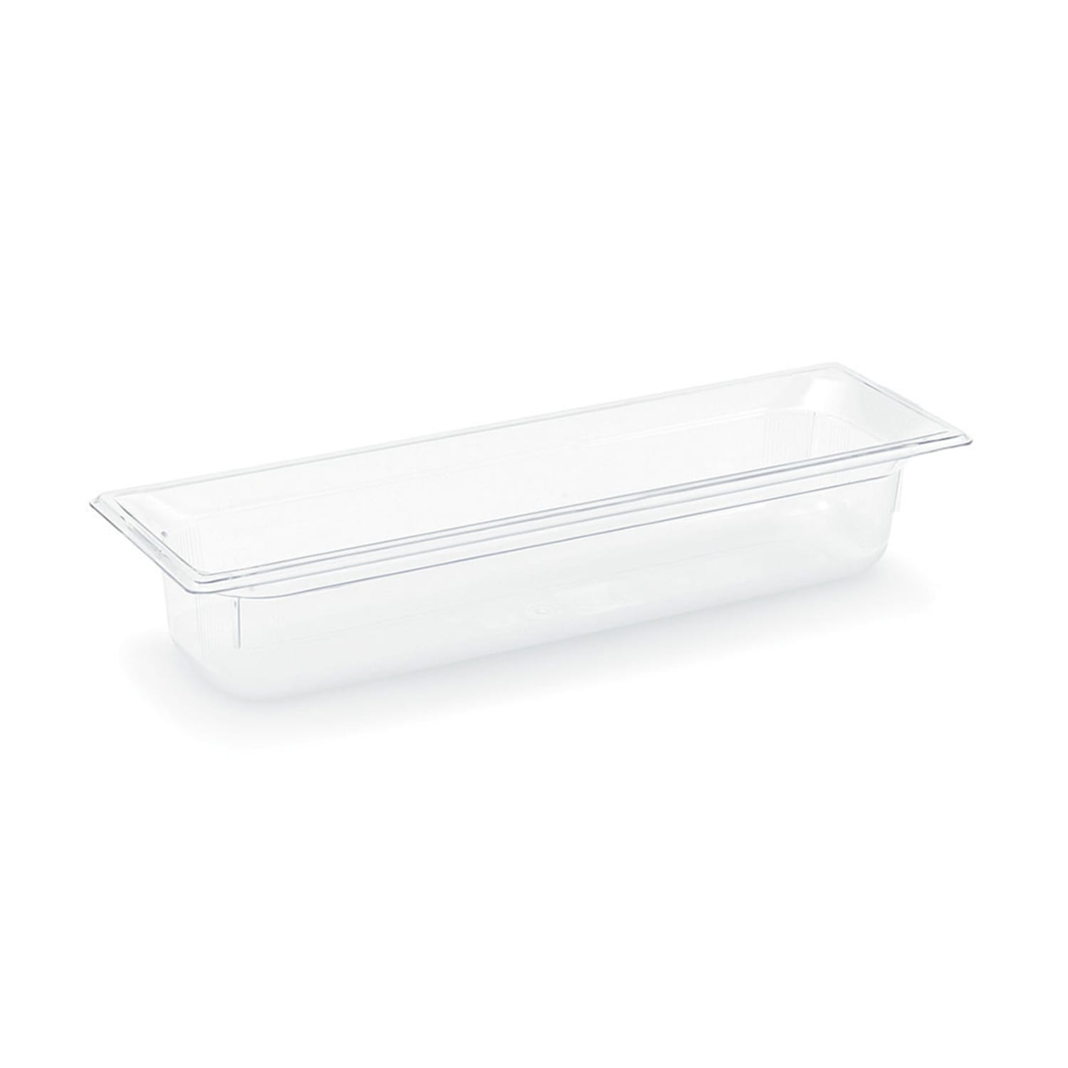 Vollrath 8052410 2 1/2D Half Size Long Food Pan, Polycarbonate, Super Pan Series, Clear, Pack of 6