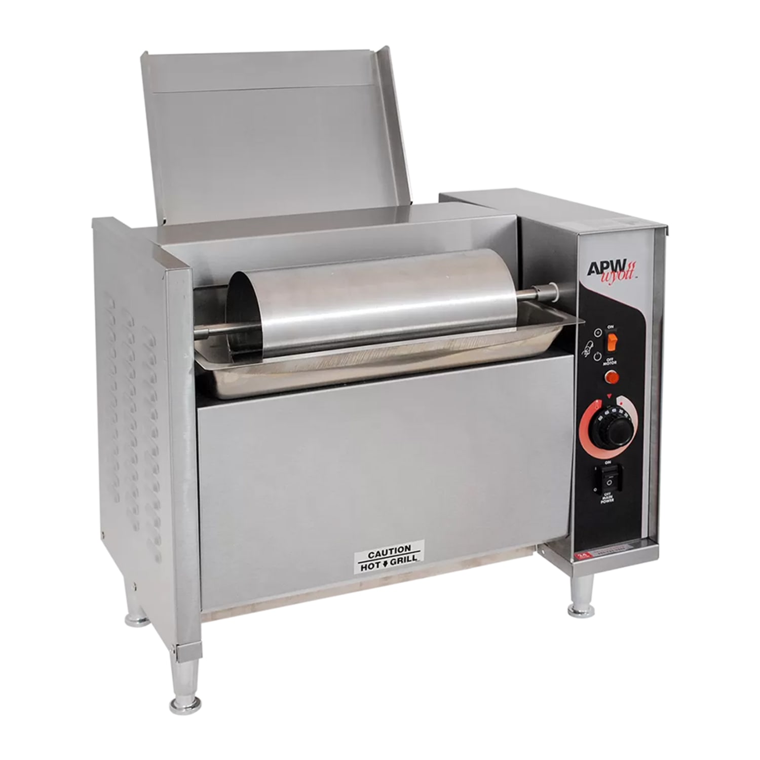APW Wyott M-95-3 240 (M953EC001) Vertical Bun Toaster - 1300 Slices/hr w/ 3 Product Opening, 240v, Stainless Steel