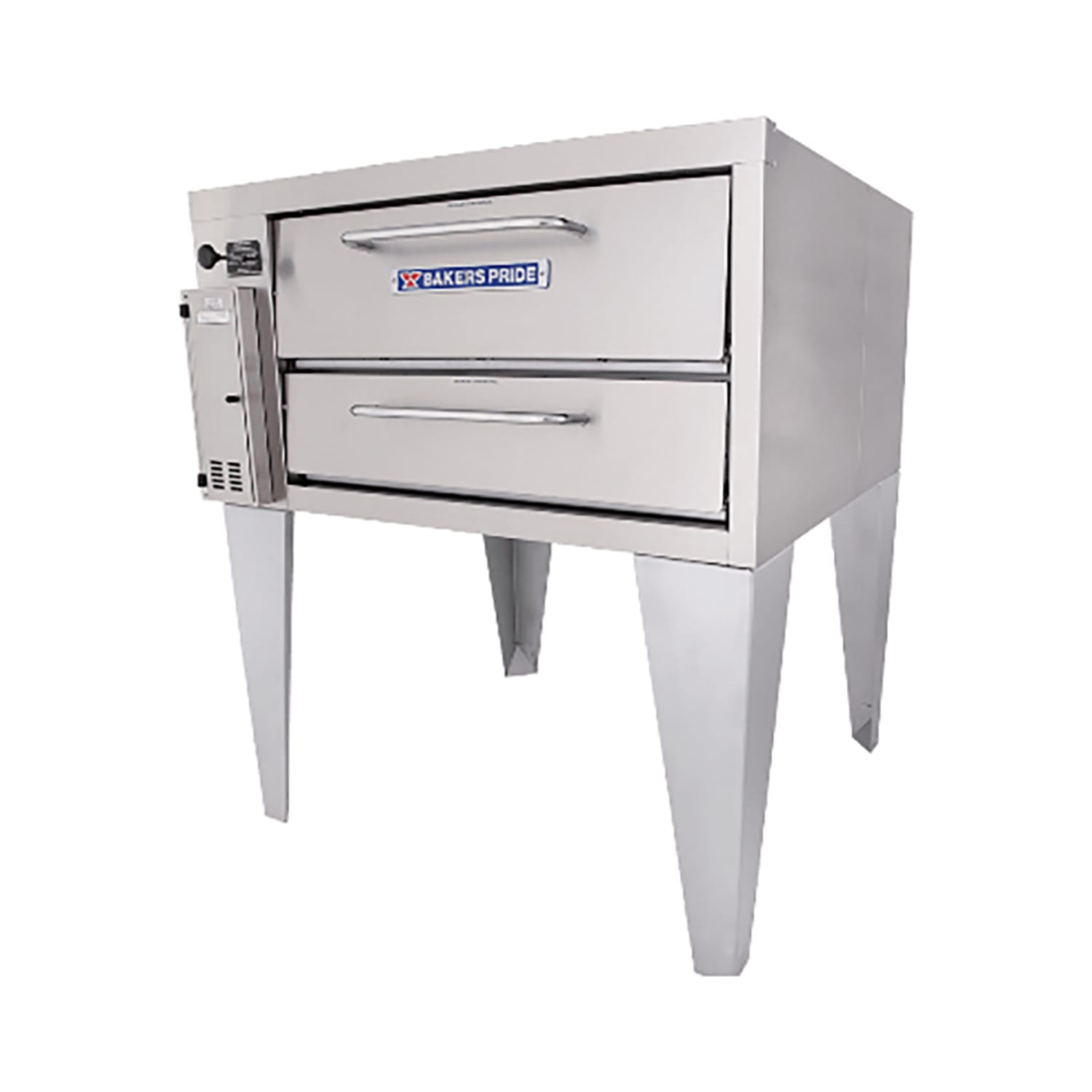 Bakers Pride 251 LP Super Deck Floor Model Single Pizza Deck Oven - Liquid Propane, Stainless Steel, Gas Type: LP