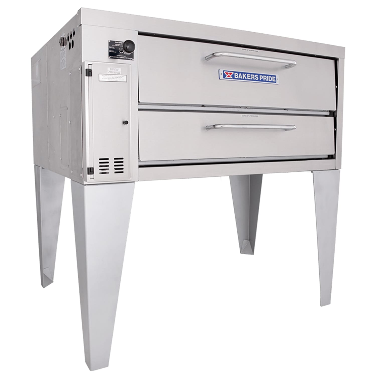 Bakers Pride 3151 LP Super Deck Floor Model Single Pizza Deck Oven - Liquid Propane, Single Deck, 45"", Stainless Steel, Gas Type: LP