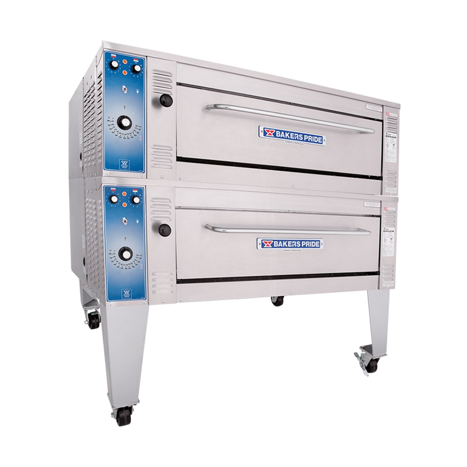 Bakers Pride EP-2-8-3836 Super Deck Floor Model Double Pizza Deck Oven - 208v, Stainless Steel