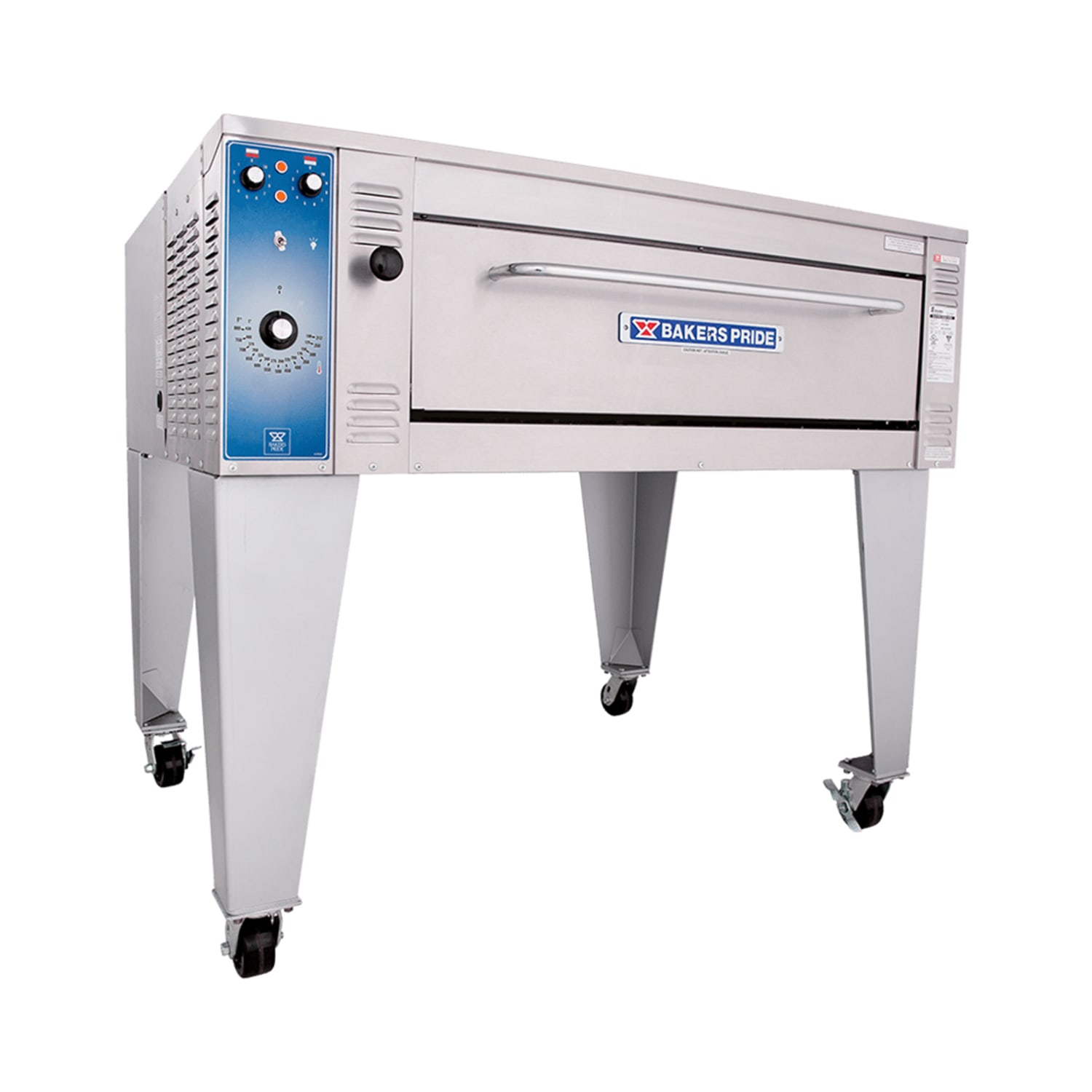 Bakers Pride EB-1-8-5736 240/1 Super Deck Floor Model Single Pizza Deck Oven - 240v, Stainless Steel