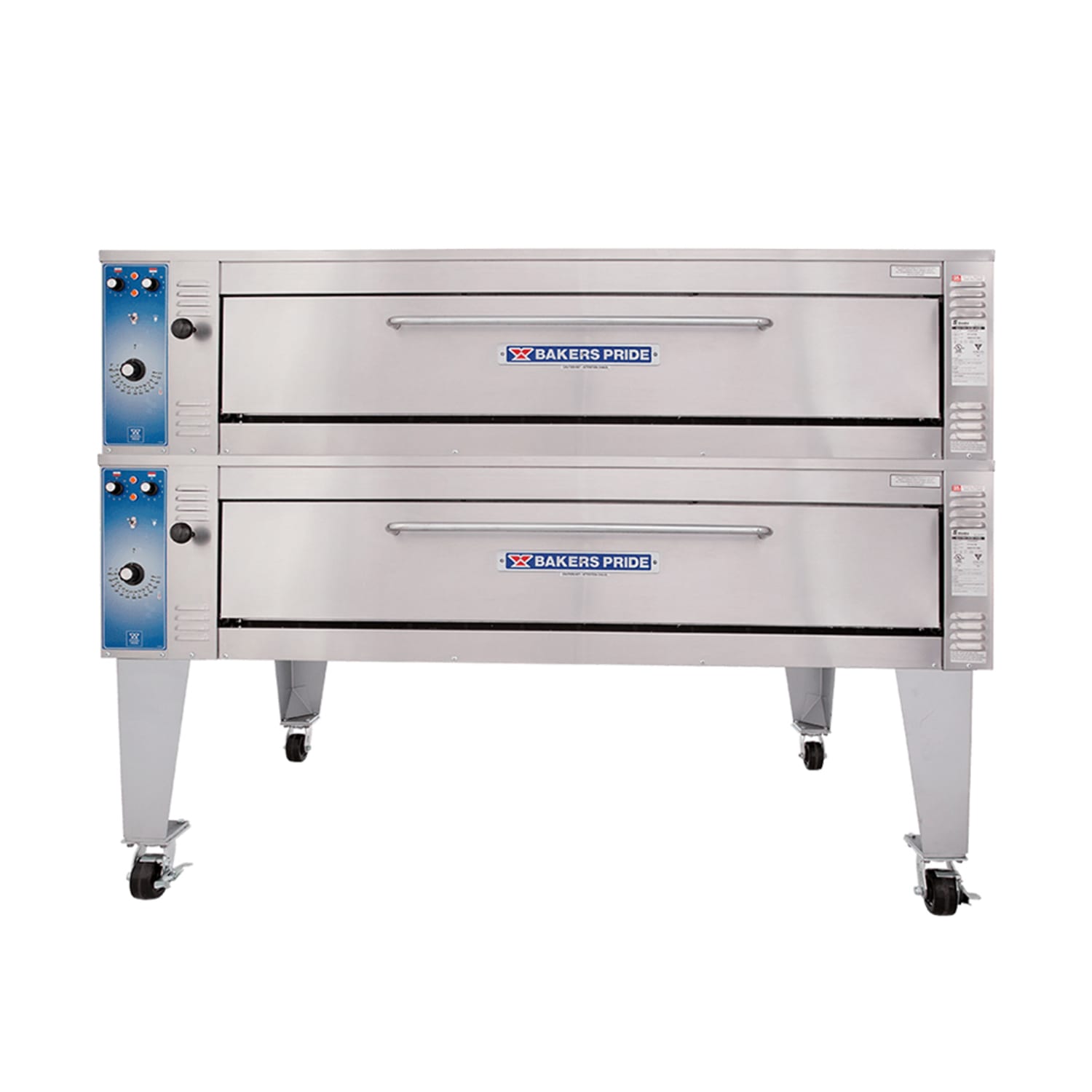 Bakers Pride EP-2-8-5736 Super Deck Floor Model Double Pizza Deck Oven - 208v, Stainless Steel