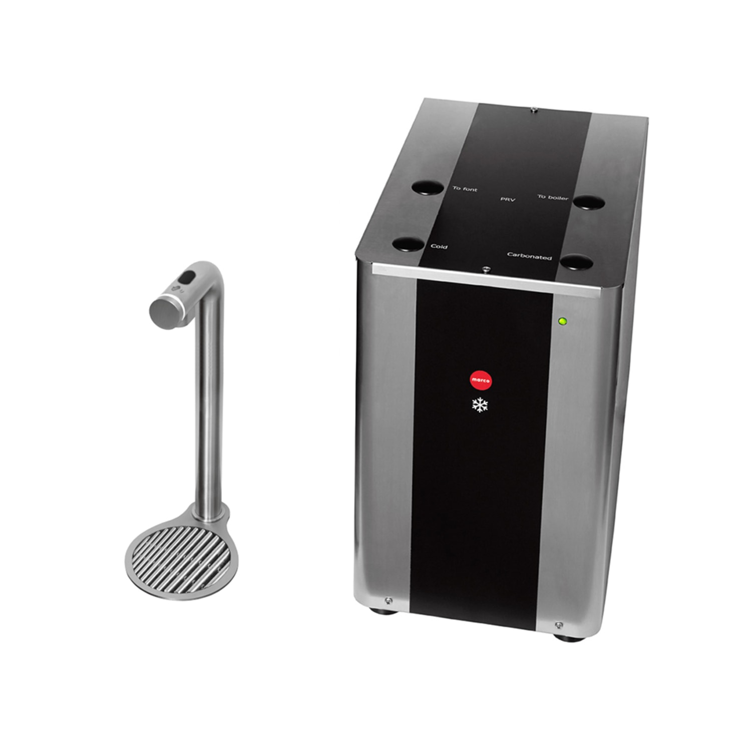 Marco Beverage Systems FRIIASHF Hands Free Countertop Sparkling Water Dispenser - Cup Fill, Sensor, 110v, Silver
