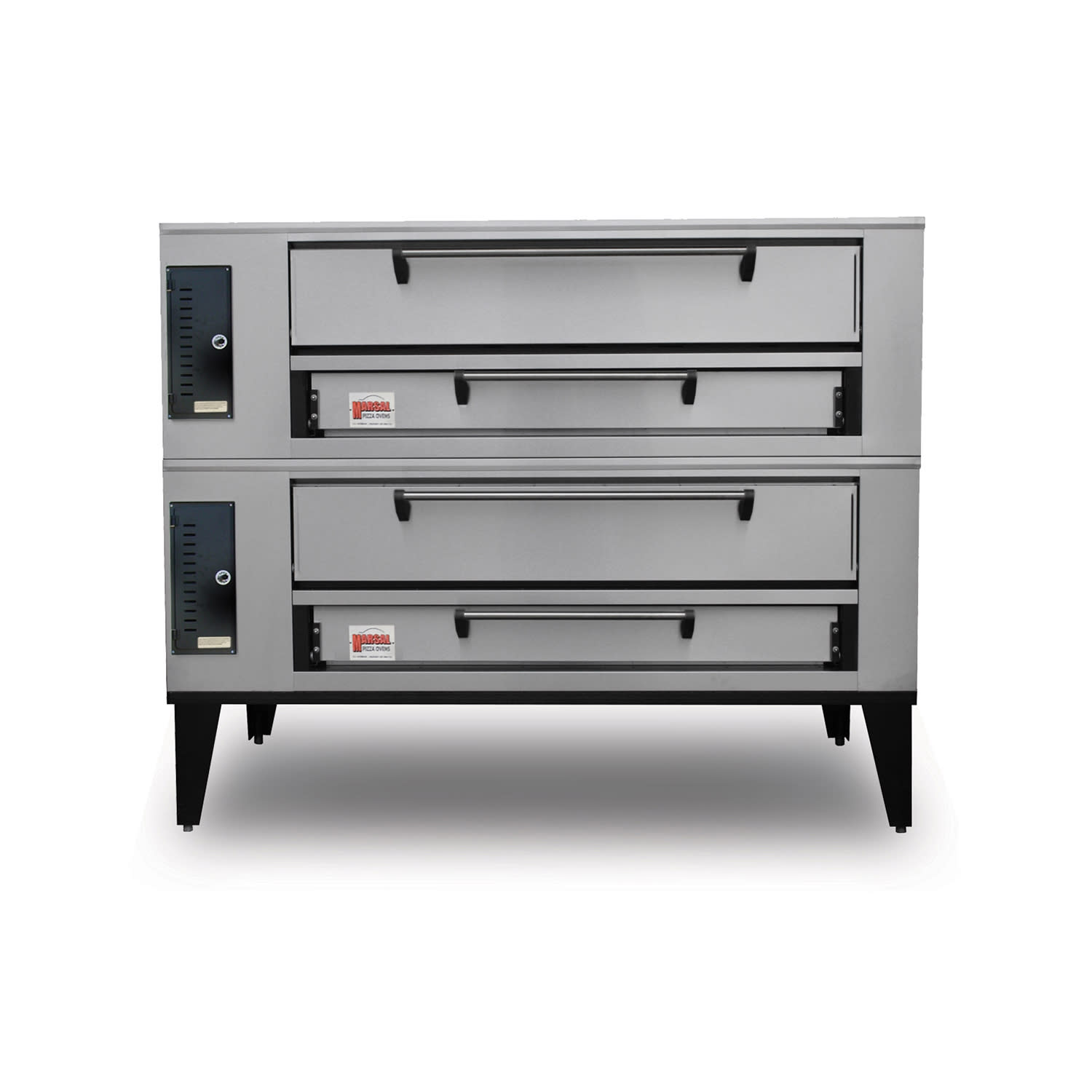 Blodgett 1048DOUBLE NG Floor Model Double Pizza Deck Oven - Natural Gas, 170,000 BTU, Stainless Steel, Gas Type: NG