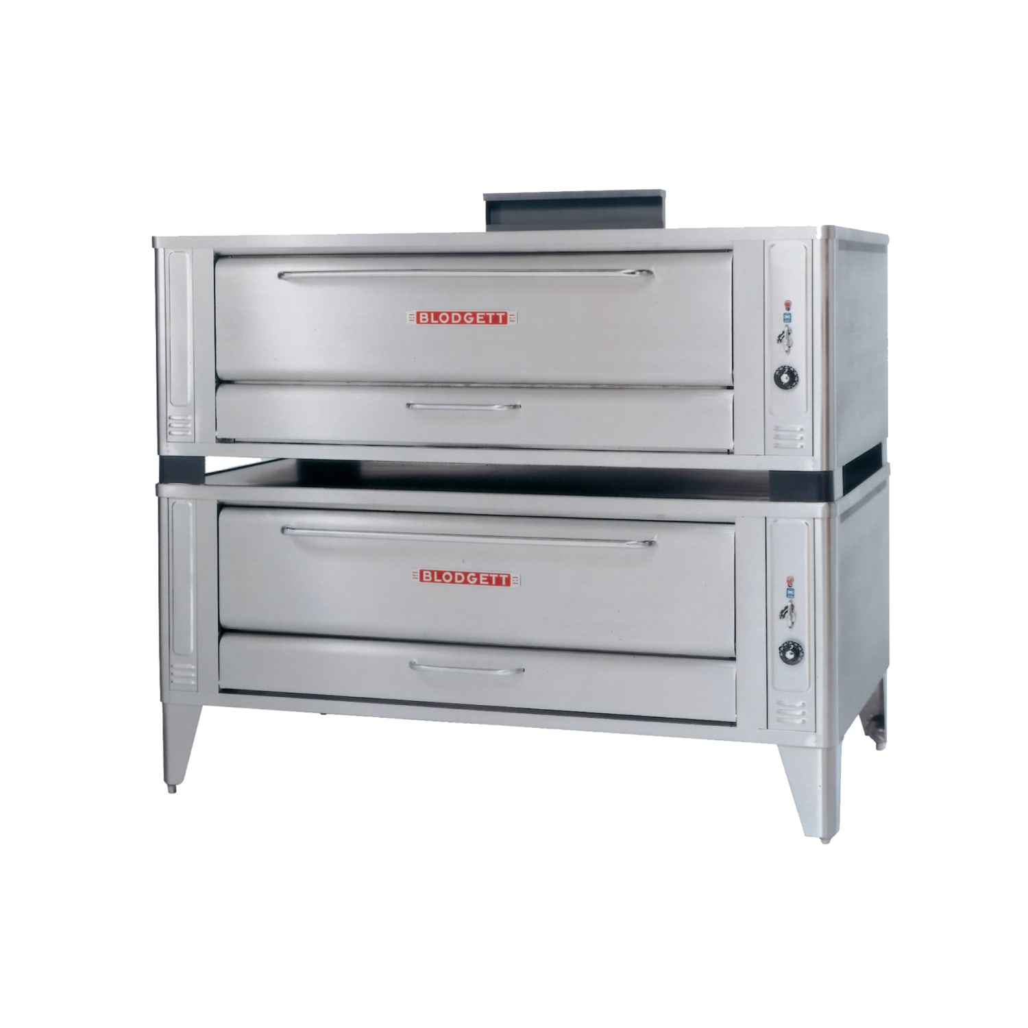 Blodgett 1060DOUBLE NG Floor Model Double Pizza Deck Oven - Natural Gas, 170,000 BTU, Stainless Steel, Gas Type: NG