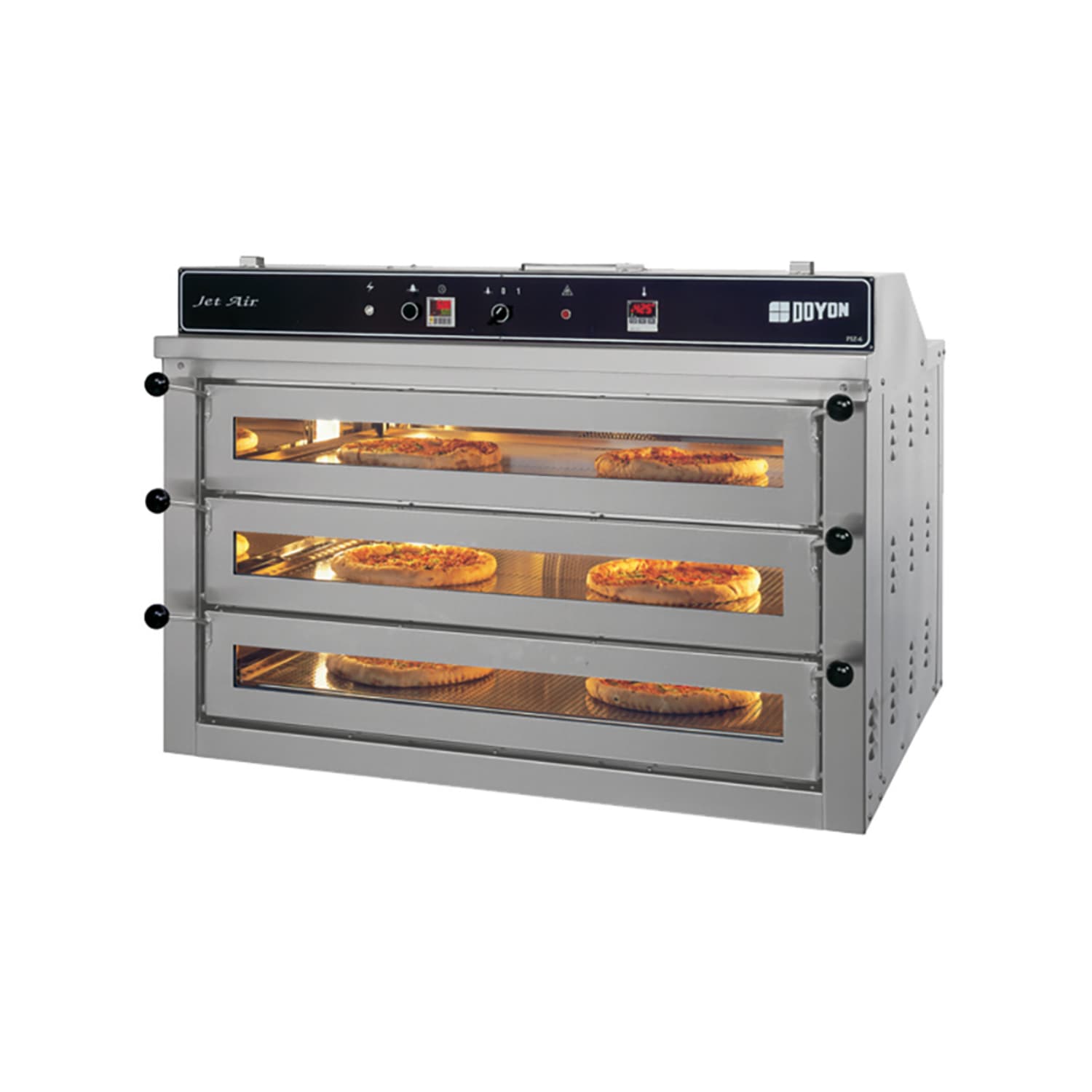 Doyon PIZ6 2401 Jet Air Countertop Triple Pizza Deck Oven - 240v, 240 V/1 ph, Stainless Steel