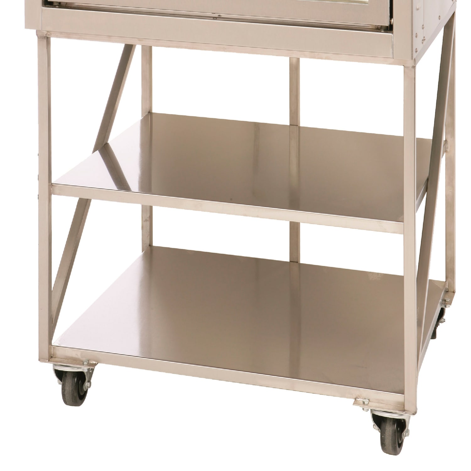 Doyon PIZ3B 35 1/4 x 30 1/4 Mobile Equipment Stand for PIZ3 Pizza Oven, Undershelf, Stainless Steel