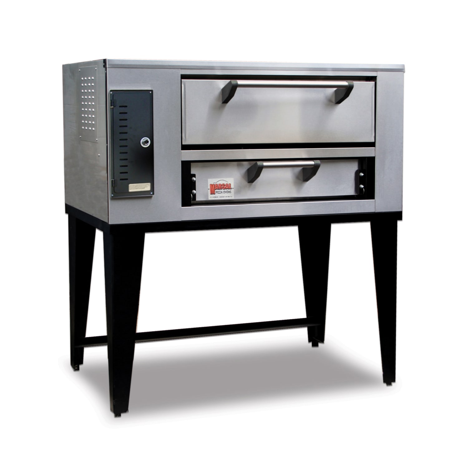 Marsal SD-10866 LP Floor Model Single Pizza Deck Oven - Liquid Propane, Single Deck, Stainless Steel, Gas Type: LP
