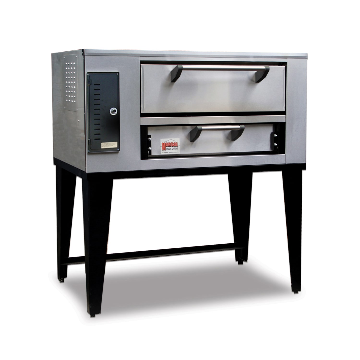 Marsal SD-866 LP Floor Model Single Pizza Deck Oven - Liquid Propane, Stainless Steel, Gas Type: LP