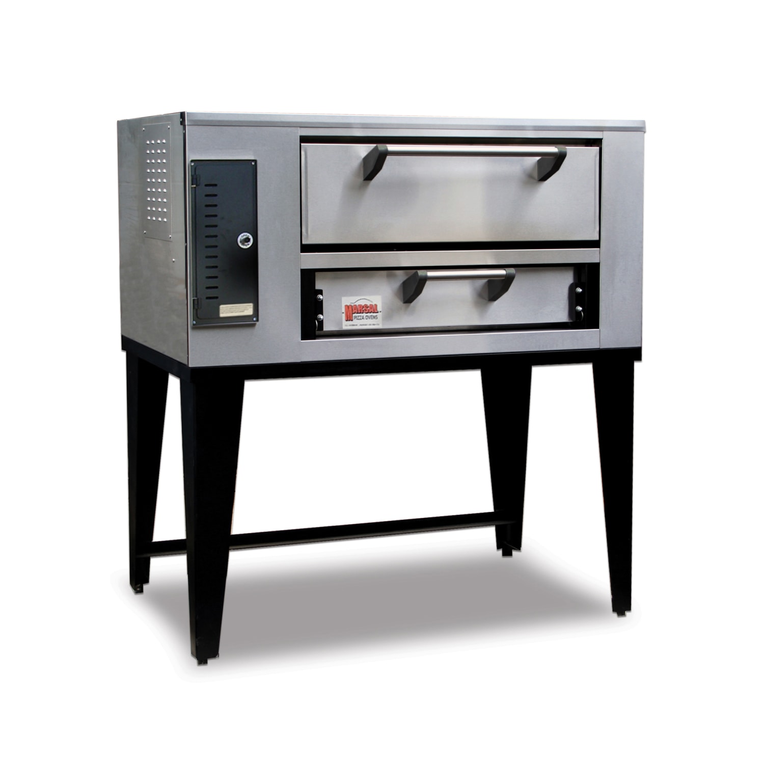 Marsal SD-866 NG Floor Model Single Pizza Deck Oven - Natural Gas, Stainless Steel, Gas Type: NG