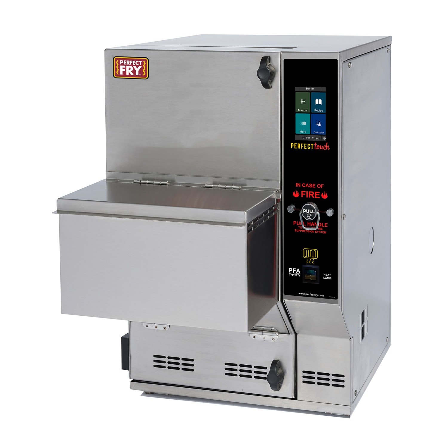 Perfect Fry PFA730 208/1 Ventless Automatic Countertop Commercial Electric Fryer - 22.27 lb Vat, 208v/1ph