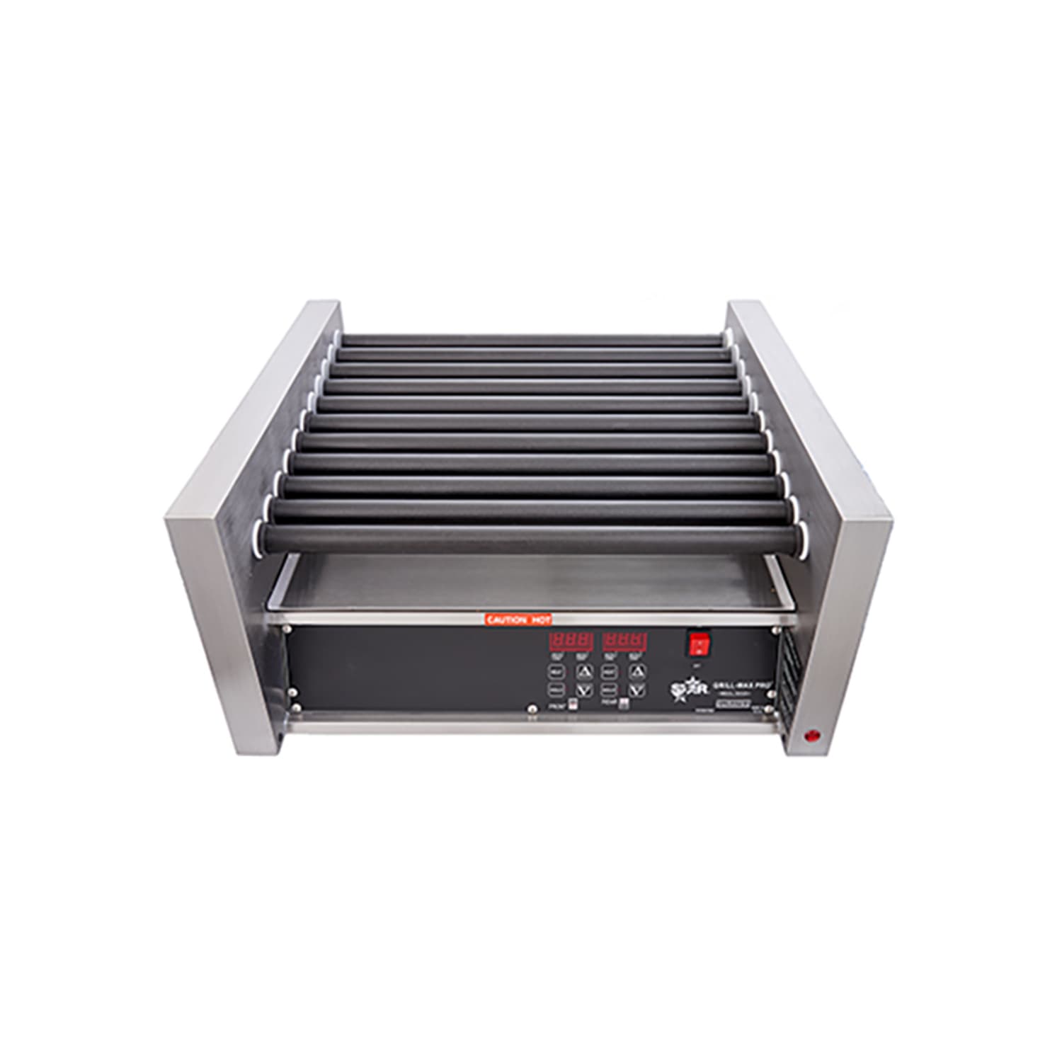 Star 30STE 30 Grill-Max Hot Dog Roller Grill w/ Thermostatic Controls - Slanted Top, 120v, Stainless Steel