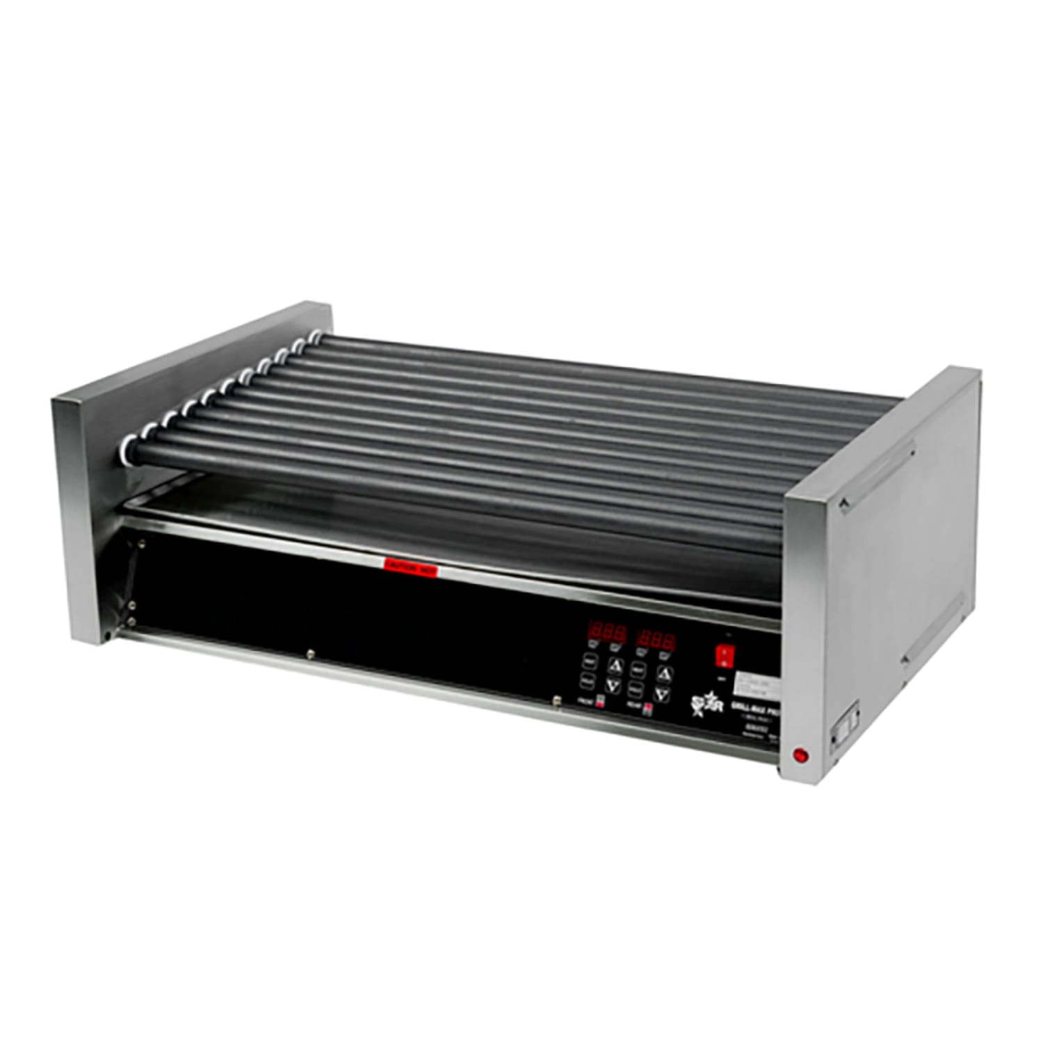 Star 50SCE 50 Grill-Max Hot Dog Roller Grill w/ Thermostatic Controls - Slanted Top, 120v, Capacity of 50, Stainless Steel