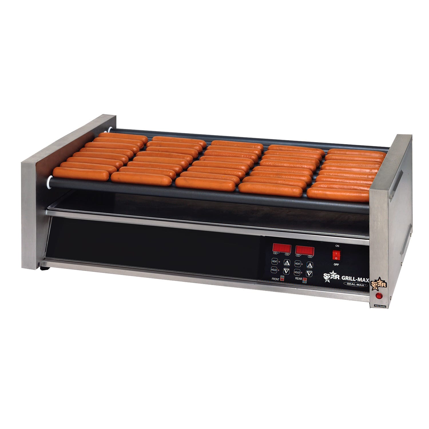 Star 50STE 50 Grill-Max Hot Dog Roller Grill w/ Thermostatic Controls - Flat Top, 120v, Stainless Steel