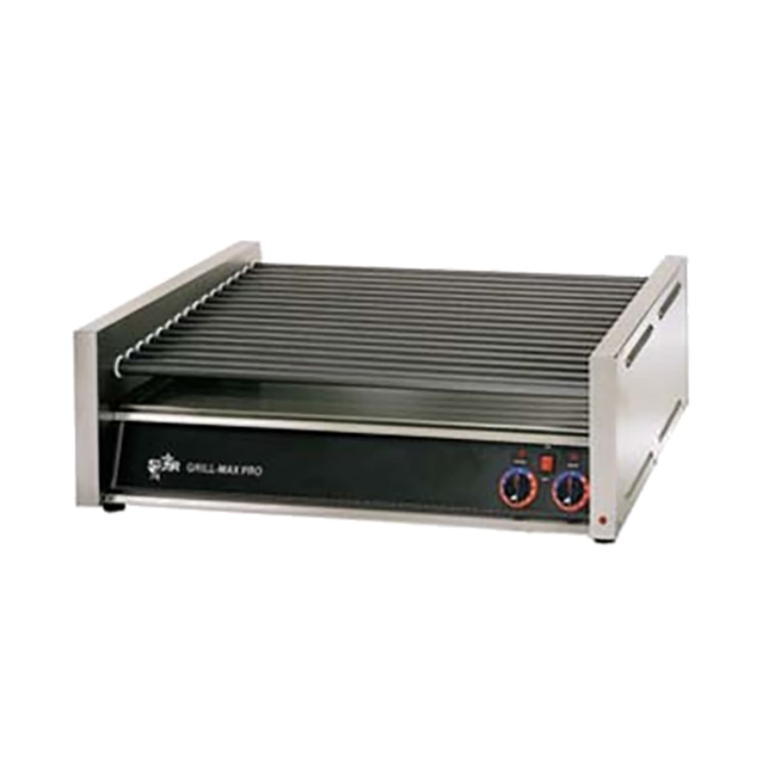 Star 50SC 50 Grill-Max Hot Dog Roller Grill w/ Manual Controls - Slanted Top, 120v, Stainless Steel