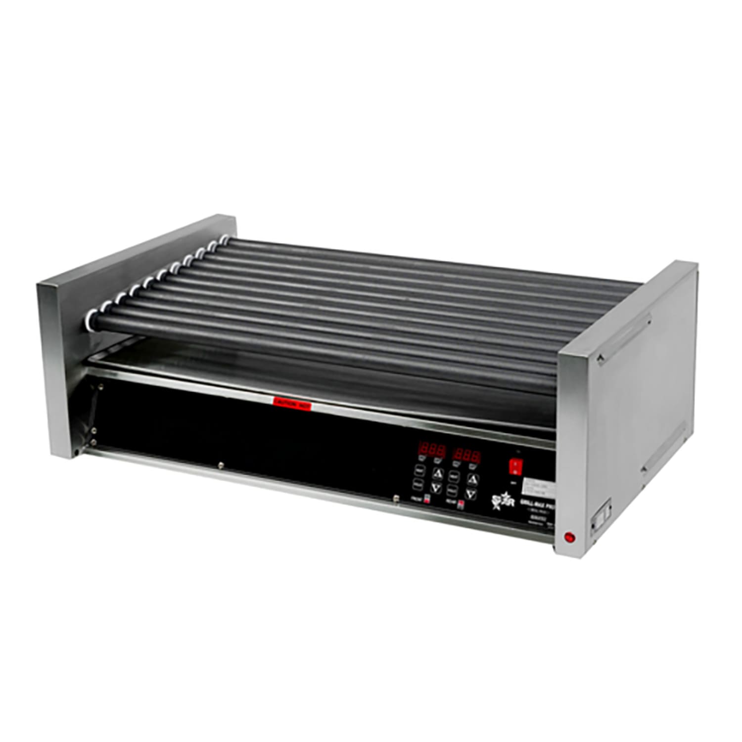 Star 75STE 75 Grill-Max Hot Dog Roller Grill w/ Thermostatic Controls - Slanted Top, 120v, Stainless Steel