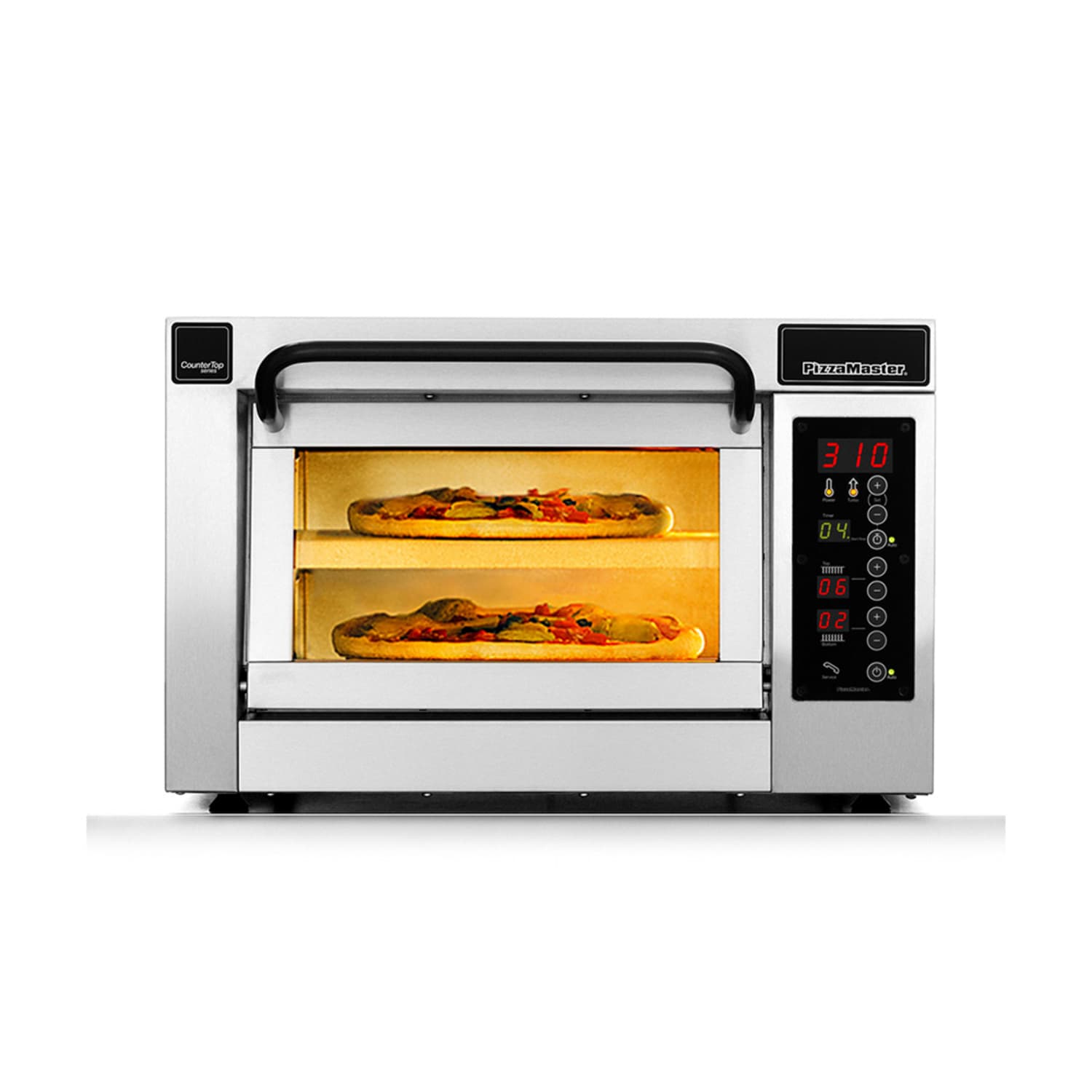 PizzaMaster PM351ED-2 350 Series Countertop Single Multi-Purpose Deck Oven - 208v, Stainless Steel