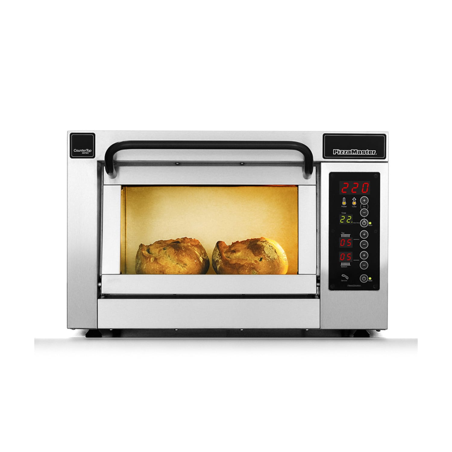 PizzaMaster PM401ED-1 400 Series Countertop Single Multi-Purpose Deck Oven - 208v, Stainless Steel